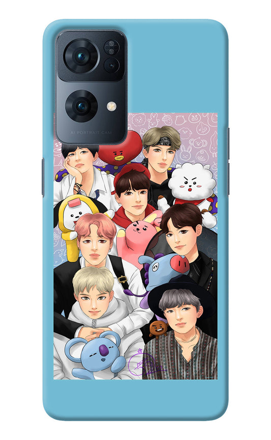 BTS with animals Oppo Reno7 Pro 5G Back Cover