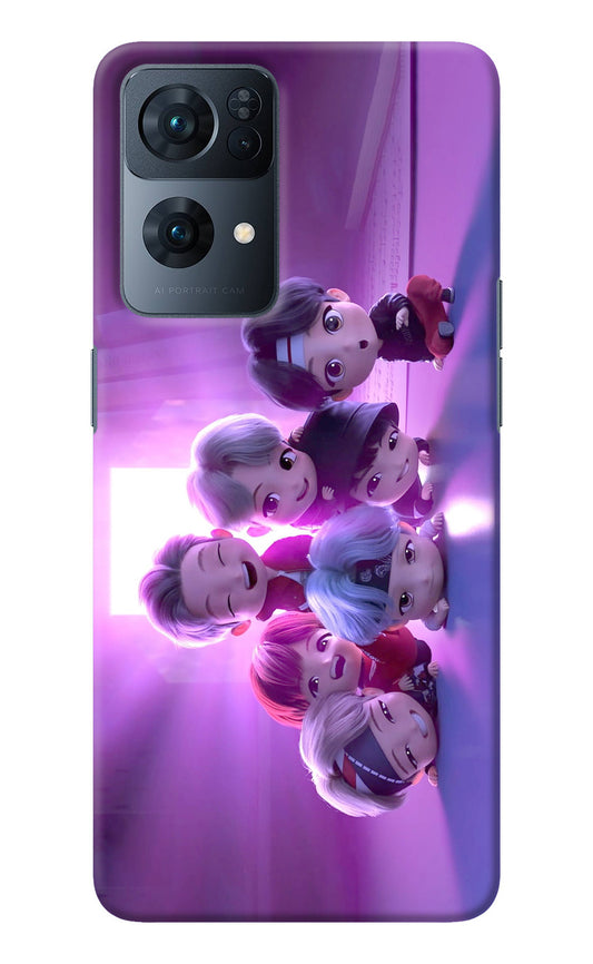 BTS Chibi Oppo Reno7 Pro 5G Back Cover