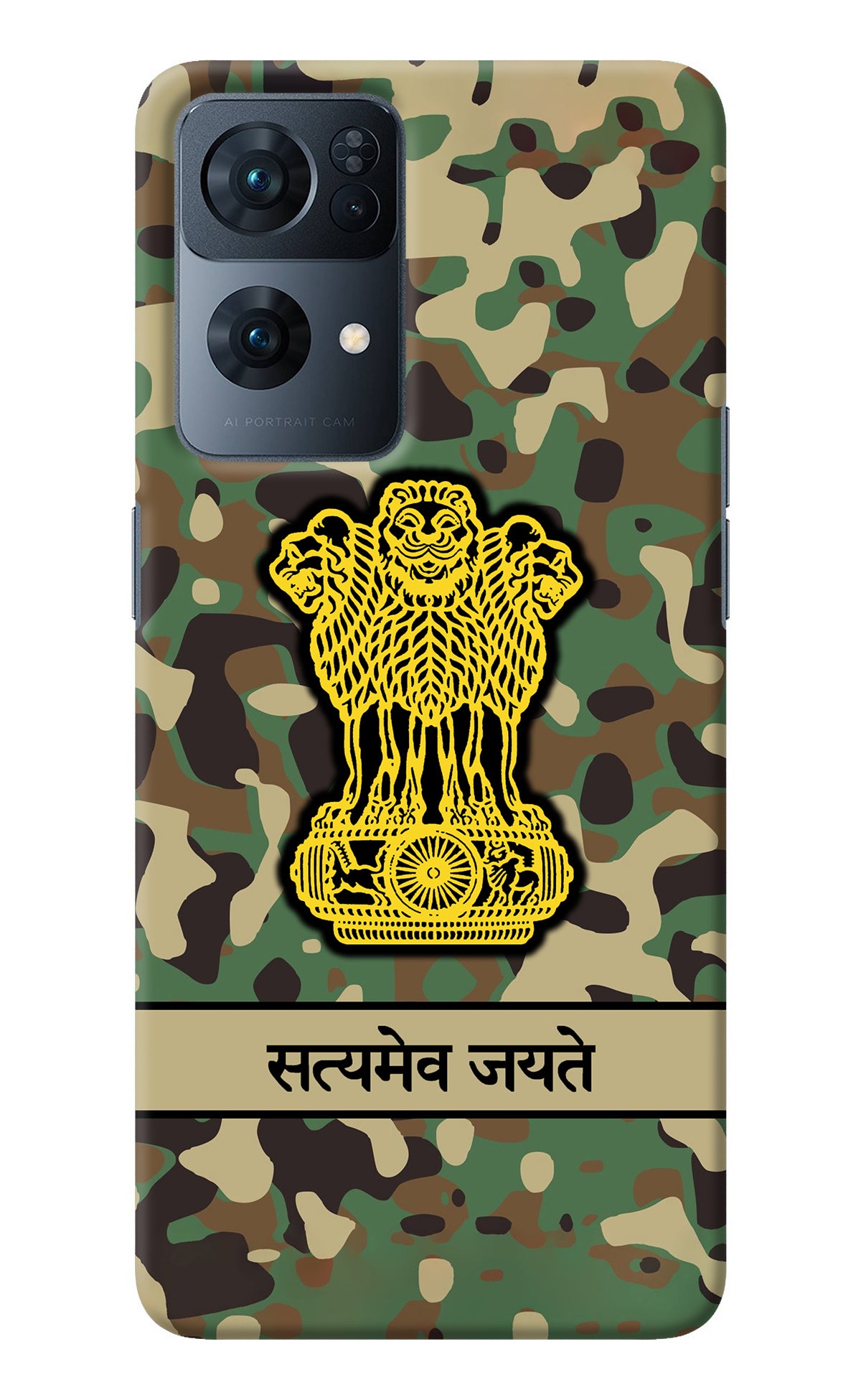 Satyamev Jayate Army Oppo Reno7 Pro 5G Back Cover