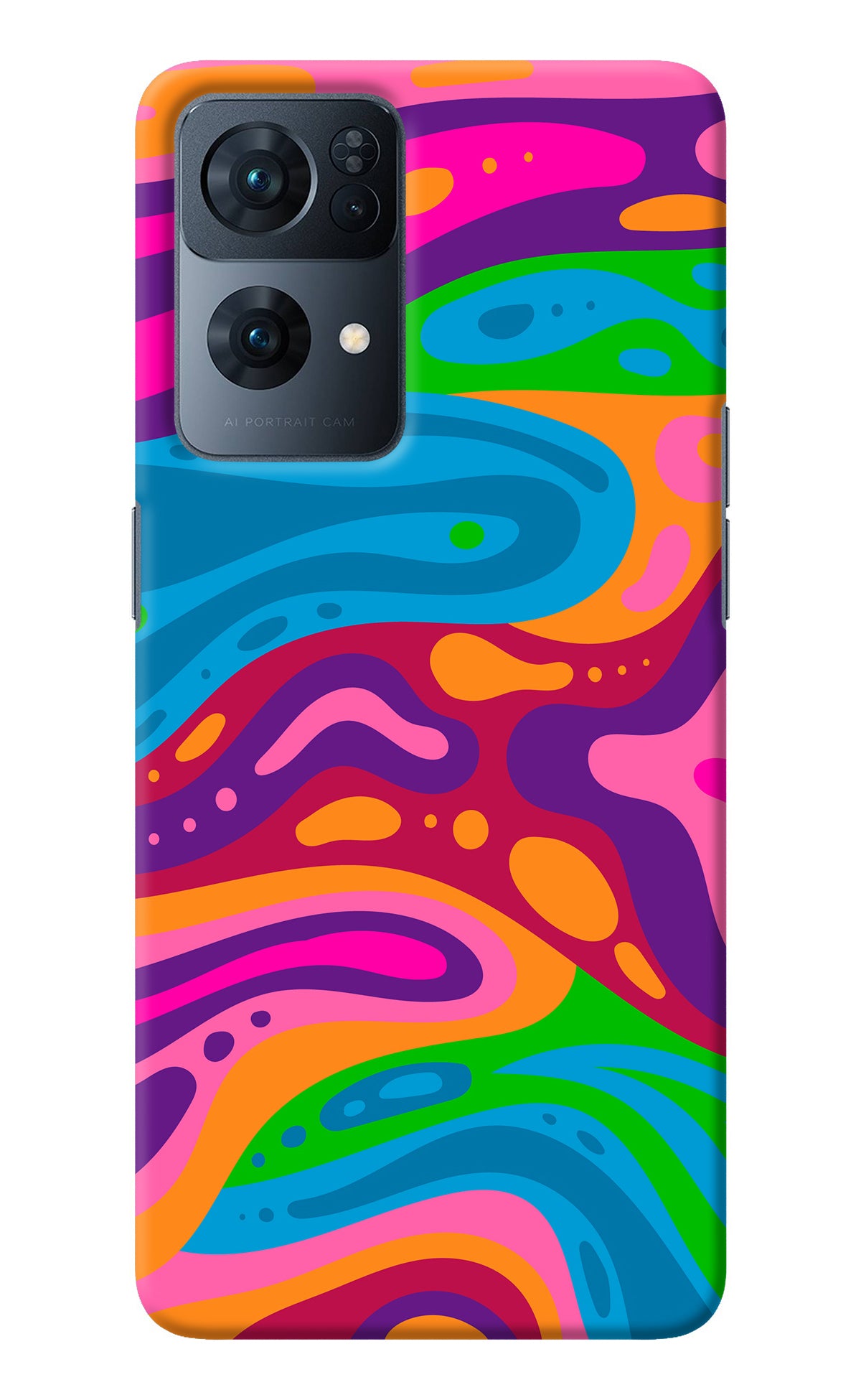 Trippy Pattern Oppo Reno7 Pro 5G Back Cover