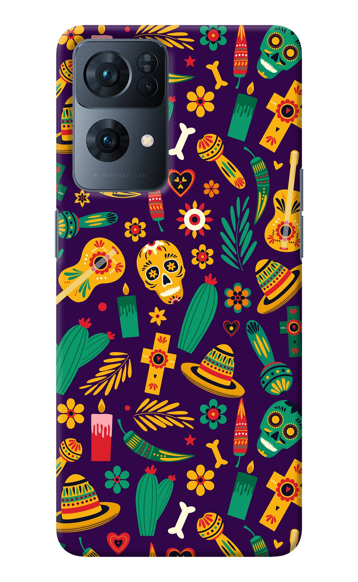 Mexican Artwork Oppo Reno7 Pro 5G Back Cover