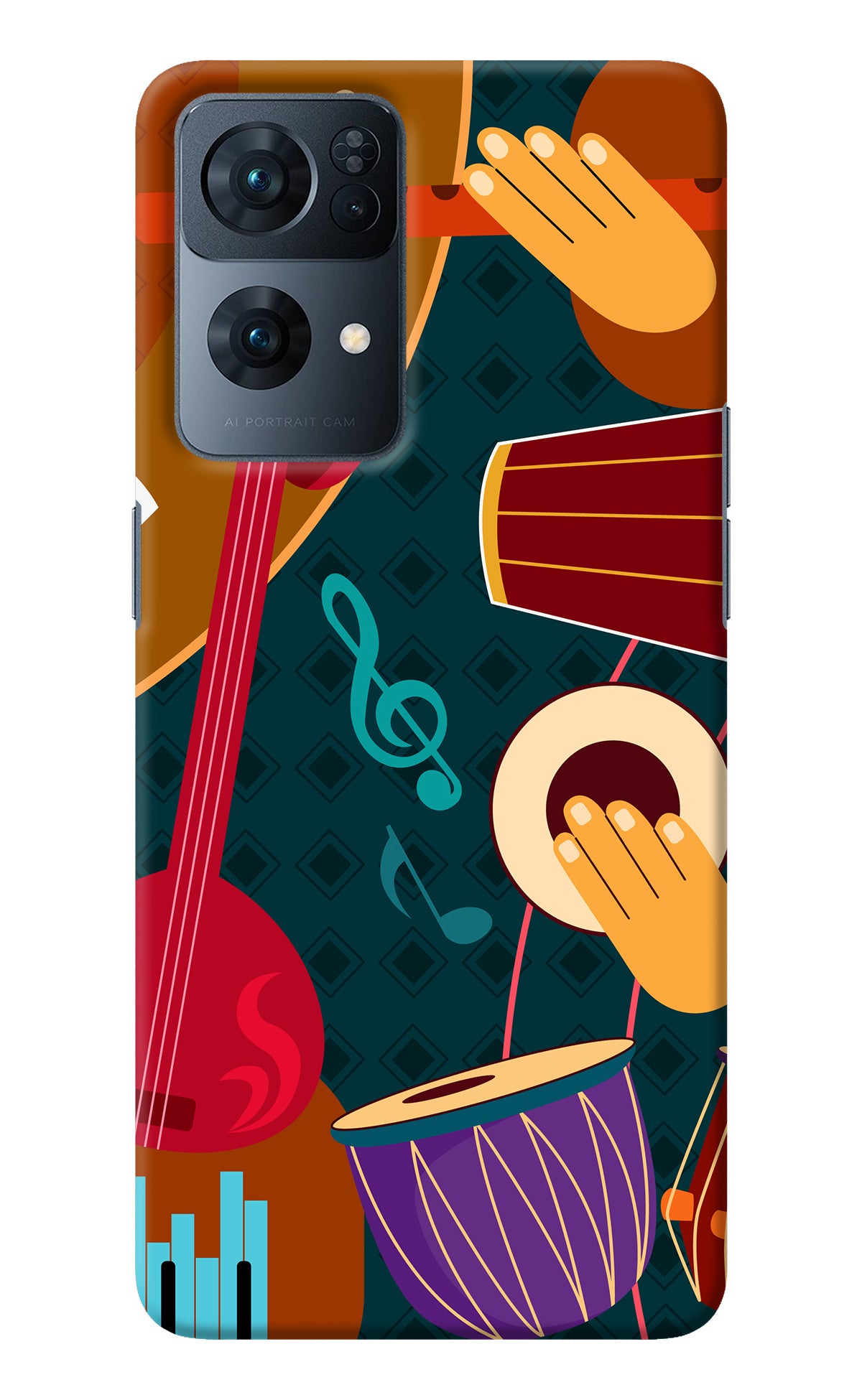 Music Instrument Oppo Reno7 Pro 5G Back Cover