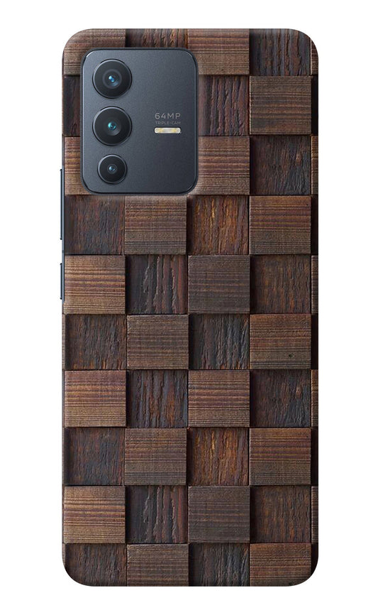 Wooden Cube Design Vivo V23 5G Back Cover
