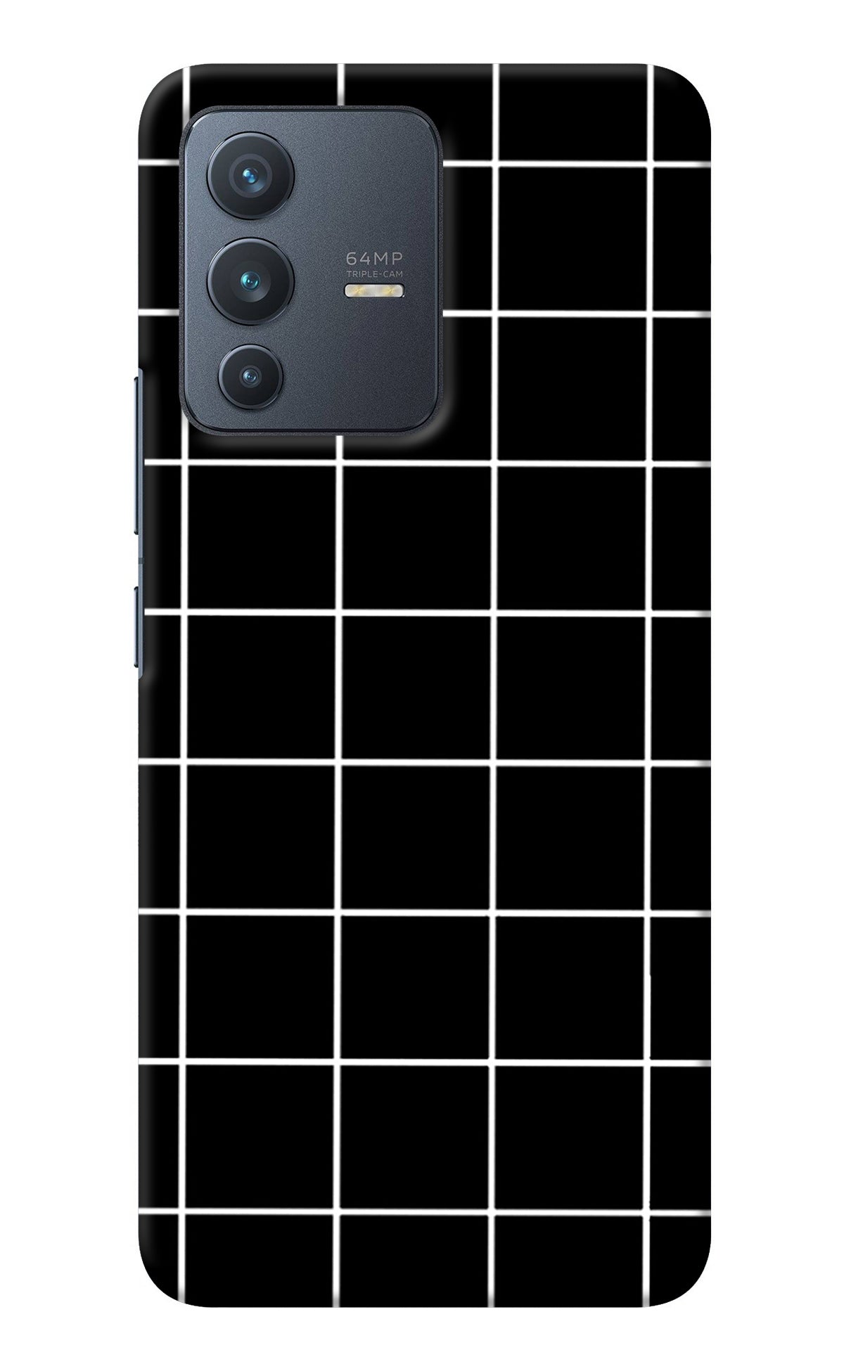 White Grid Vivo V23 5G Back Cover