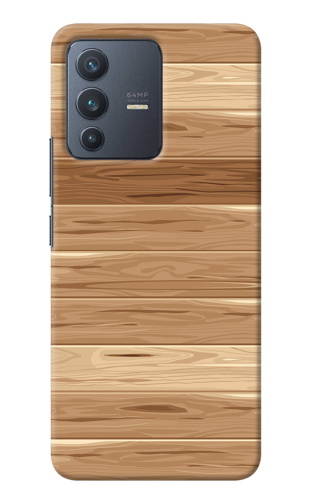 Wooden Vector Vivo V23 5G Back Cover