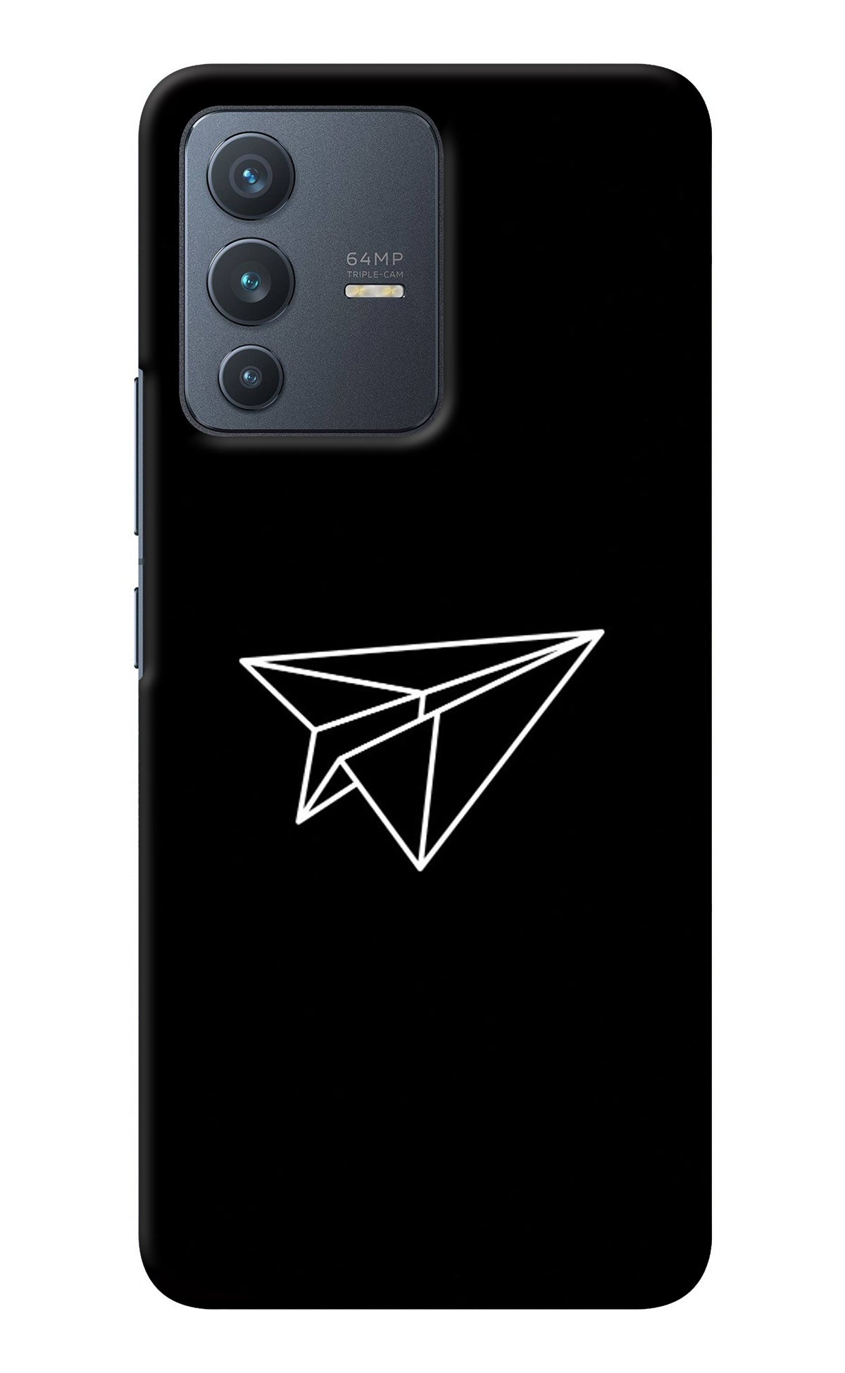 Paper Plane White Vivo V23 5G Back Cover