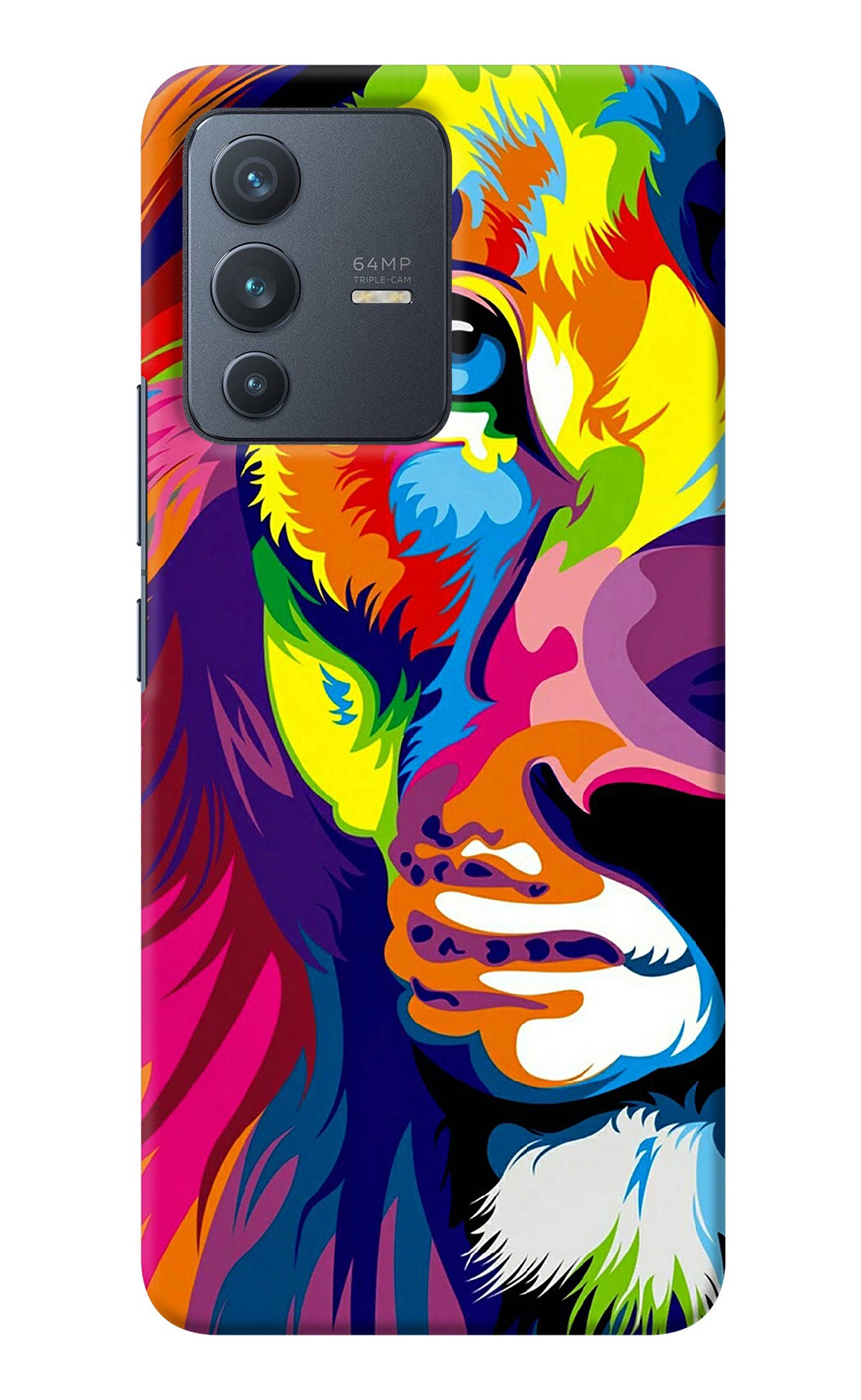 Lion Half Face Vivo V23 5G Back Cover