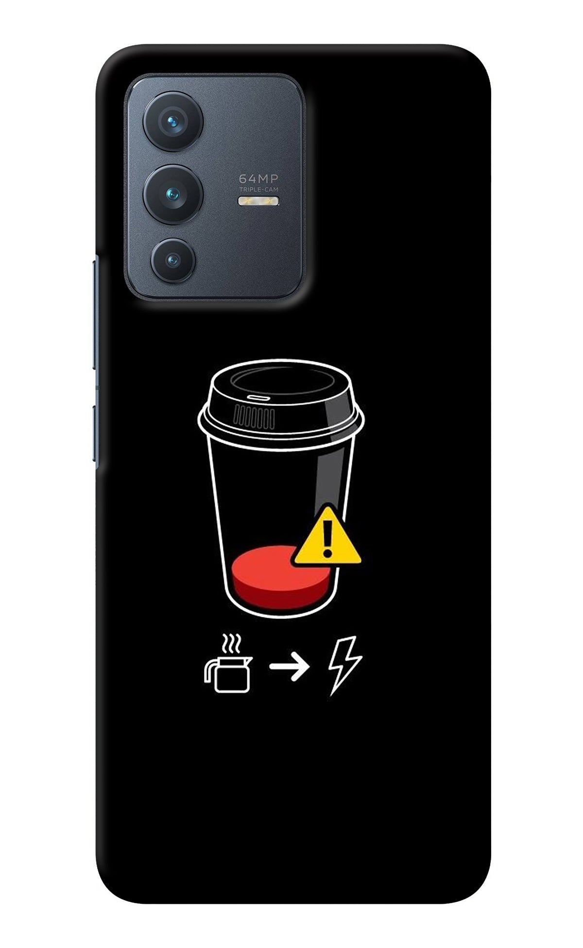 Coffee Vivo V23 5G Back Cover