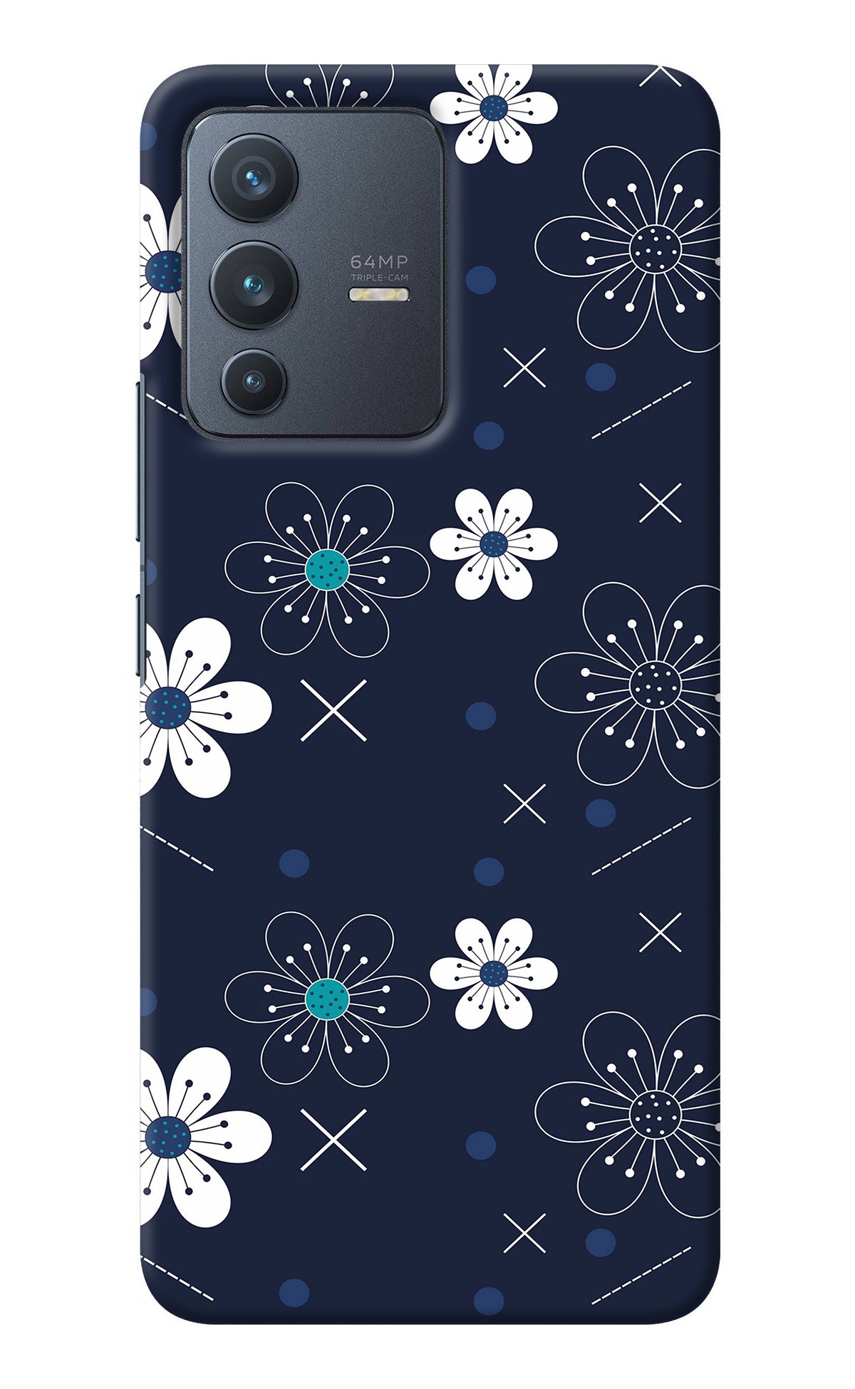 Flowers Vivo V23 5G Back Cover