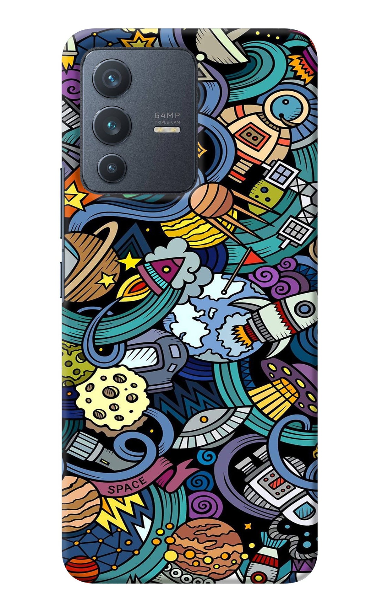 Space Abstract Vivo V23 5G Back Cover