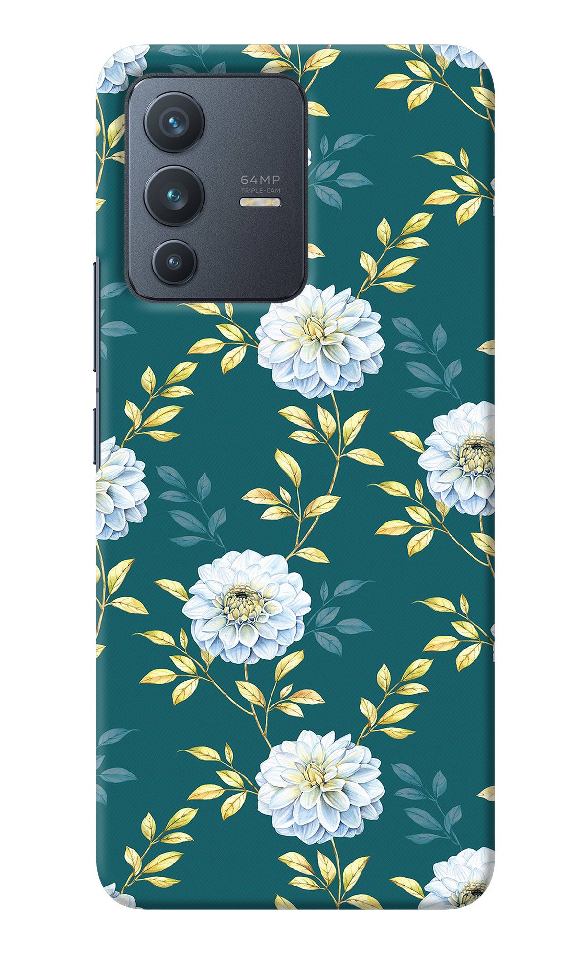 Flowers Vivo V23 5G Back Cover