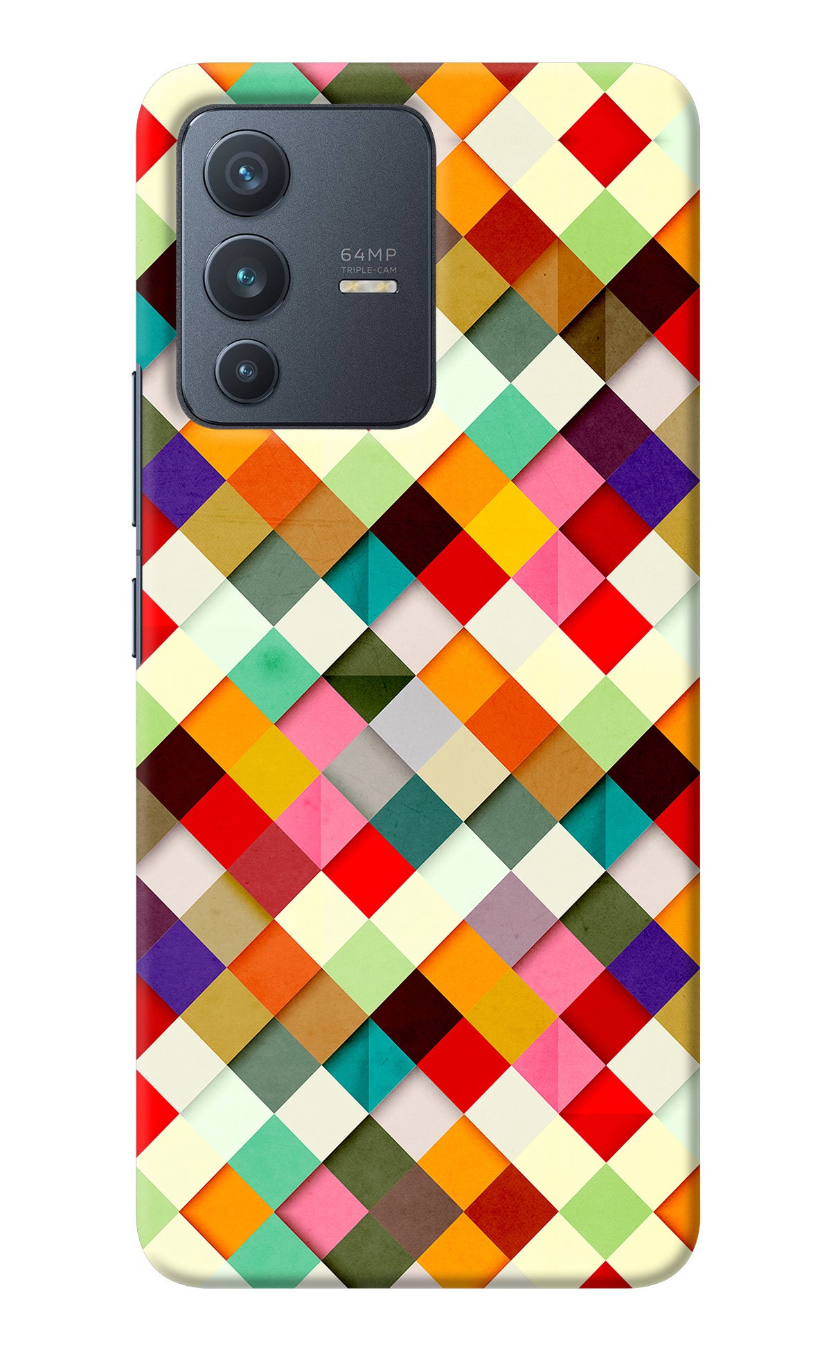 Geometric Abstract Colorful Vivo V23 5G Back Cover