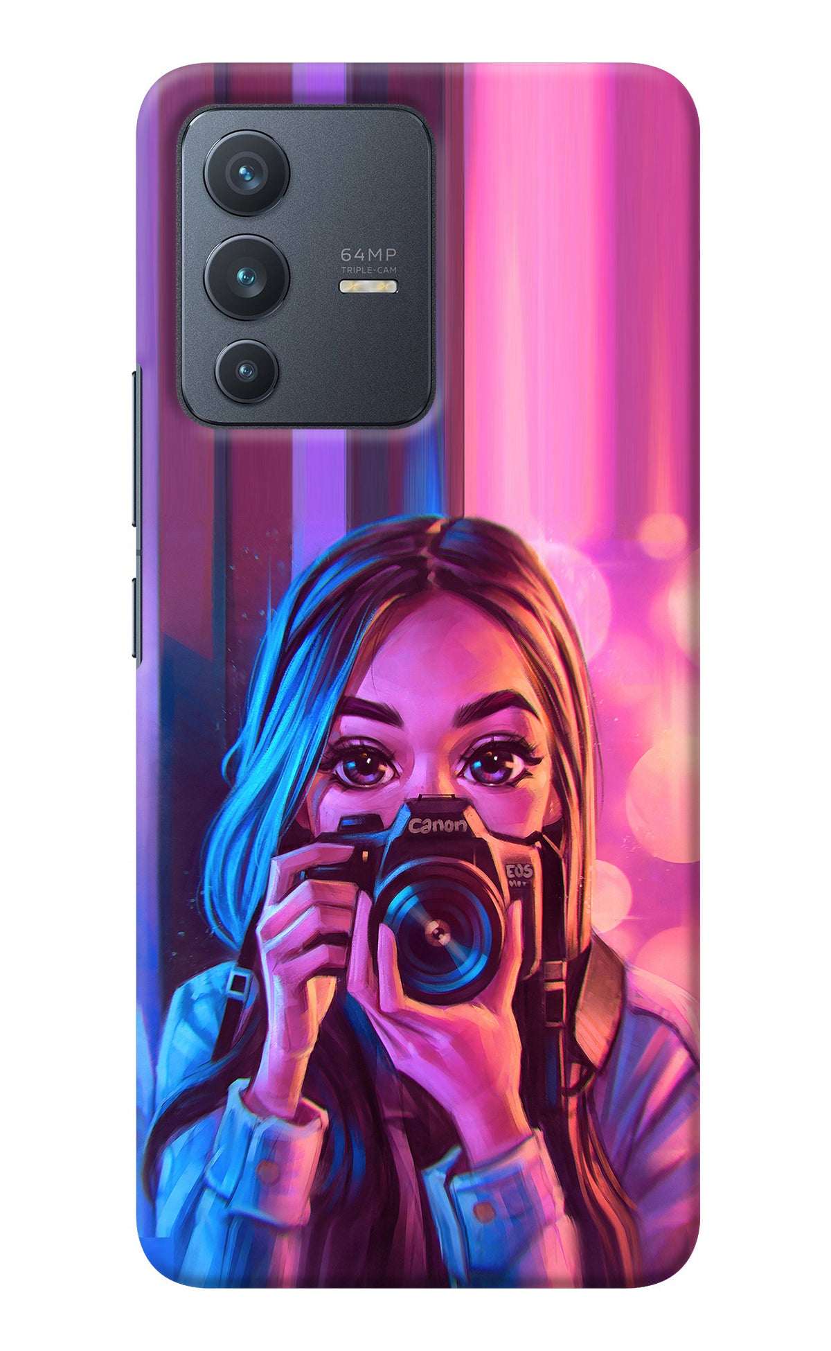 Girl Photographer Vivo V23 5G Back Cover