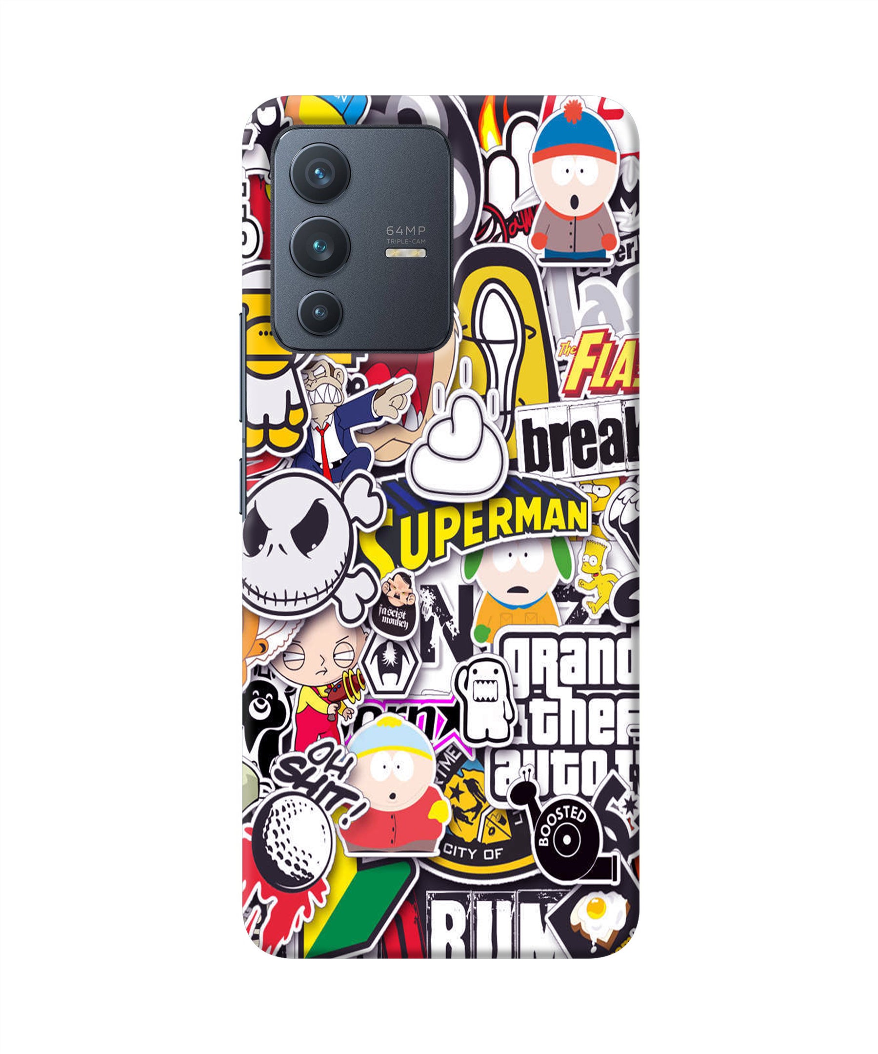 Sticker Bomb Vivo V23 5G Back Cover