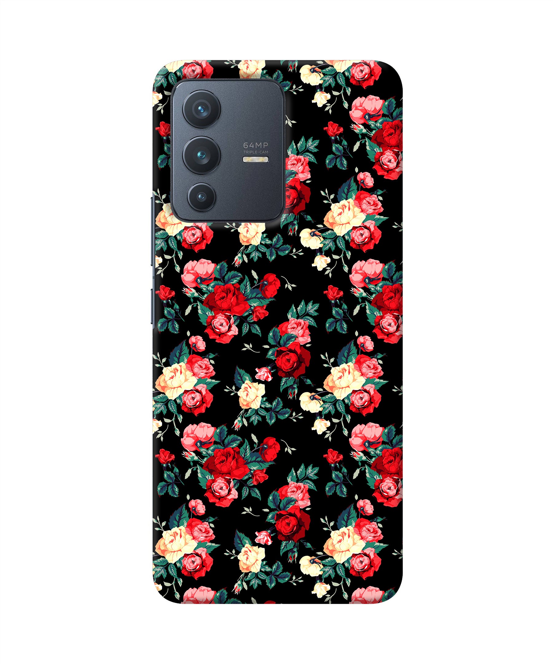 Rose Pattern Vivo V23 5G Back Cover