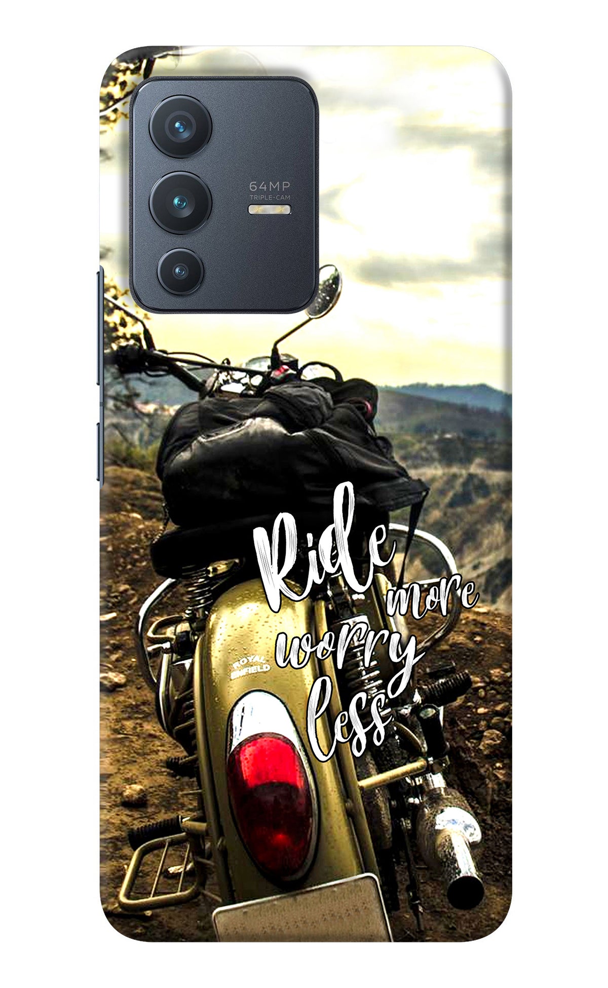 Ride More Worry Less Vivo V23 5G Back Cover