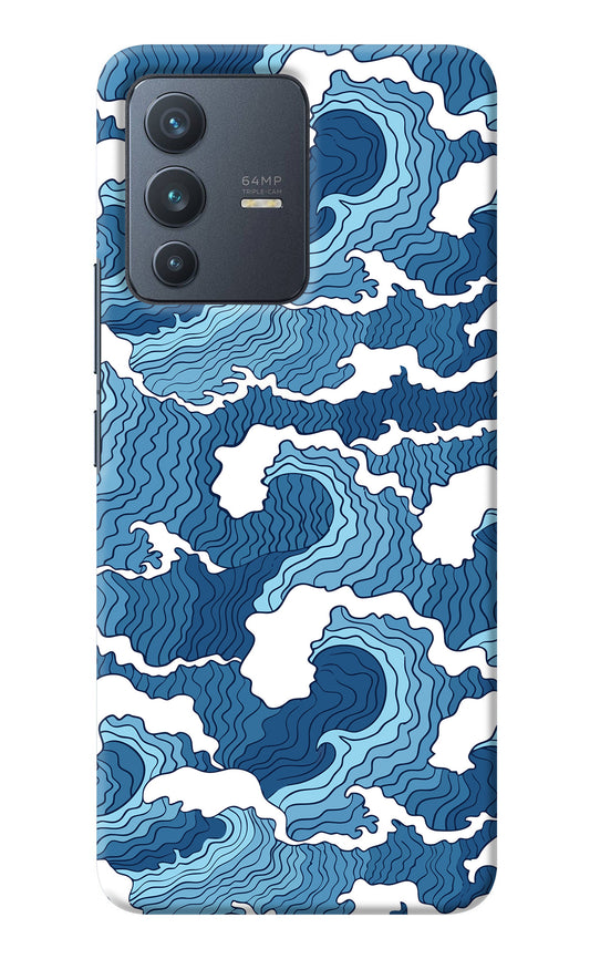 Blue Waves Vivo V23 5G Back Cover