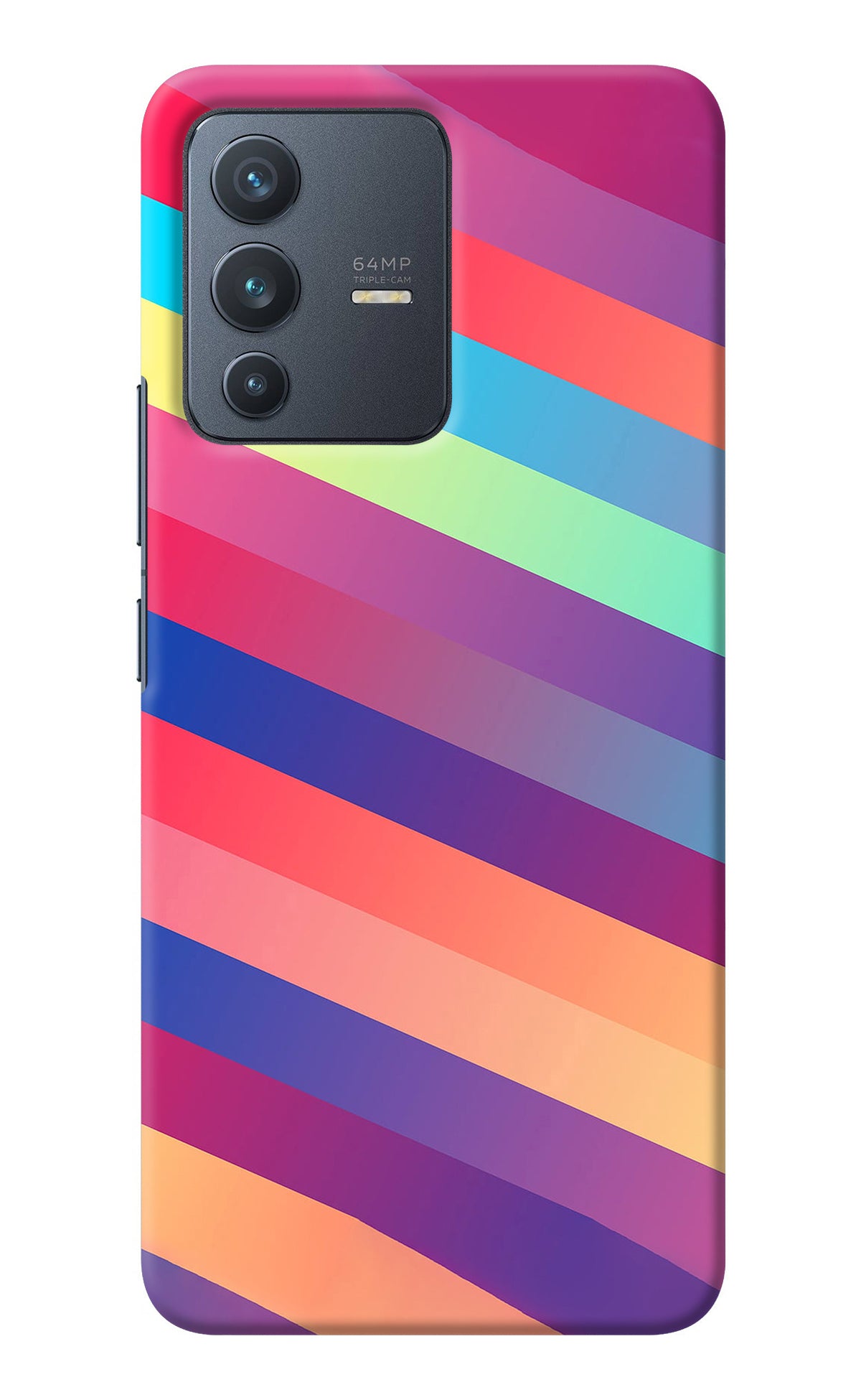 Stripes color Vivo V23 5G Back Cover