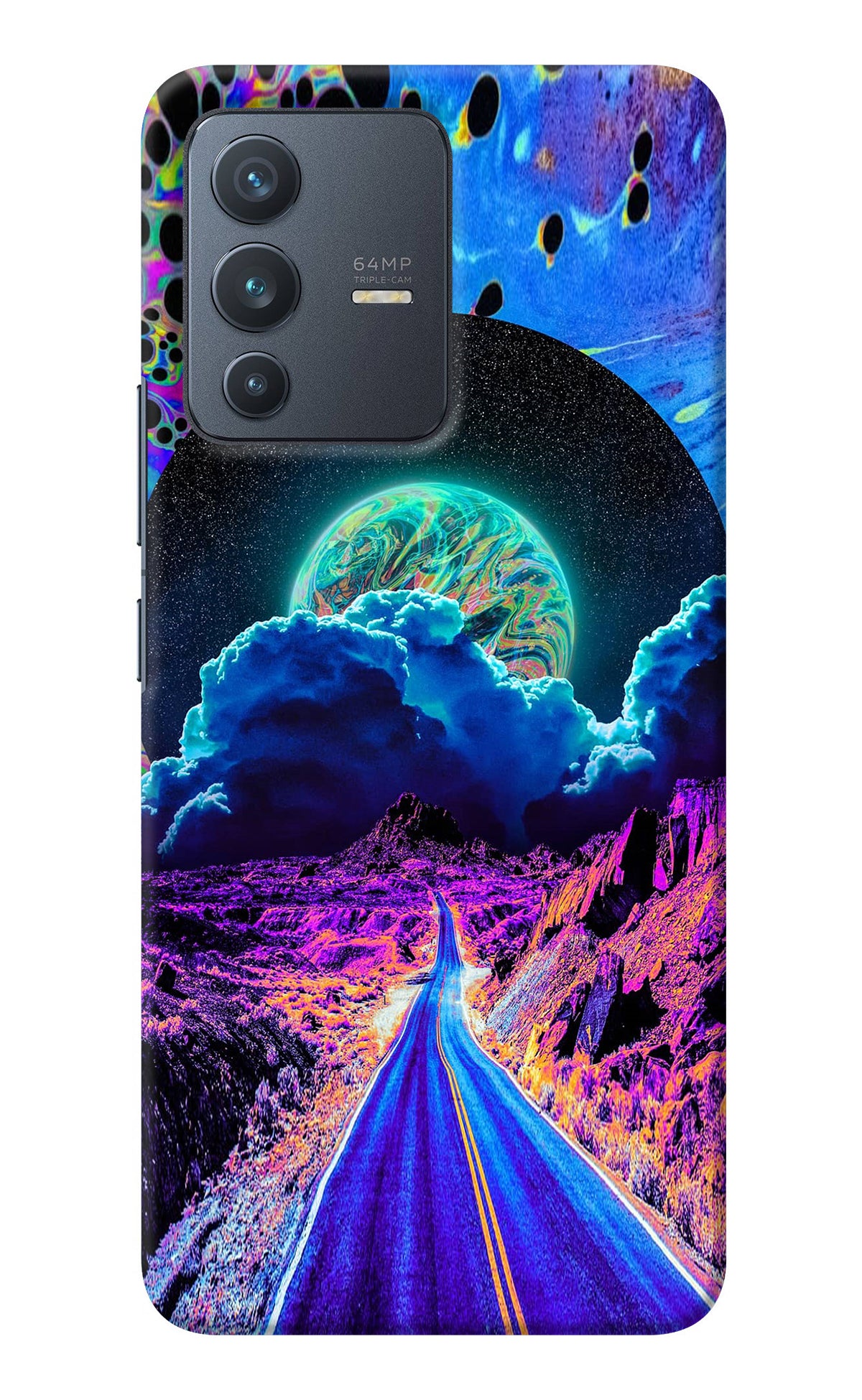 Psychedelic Painting Vivo V23 5G Back Cover