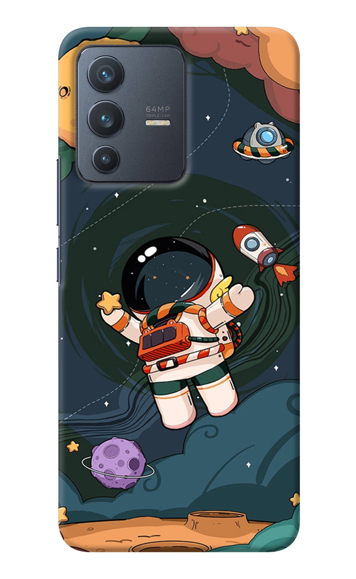 Cartoon Astronaut Vivo V23 5G Back Cover