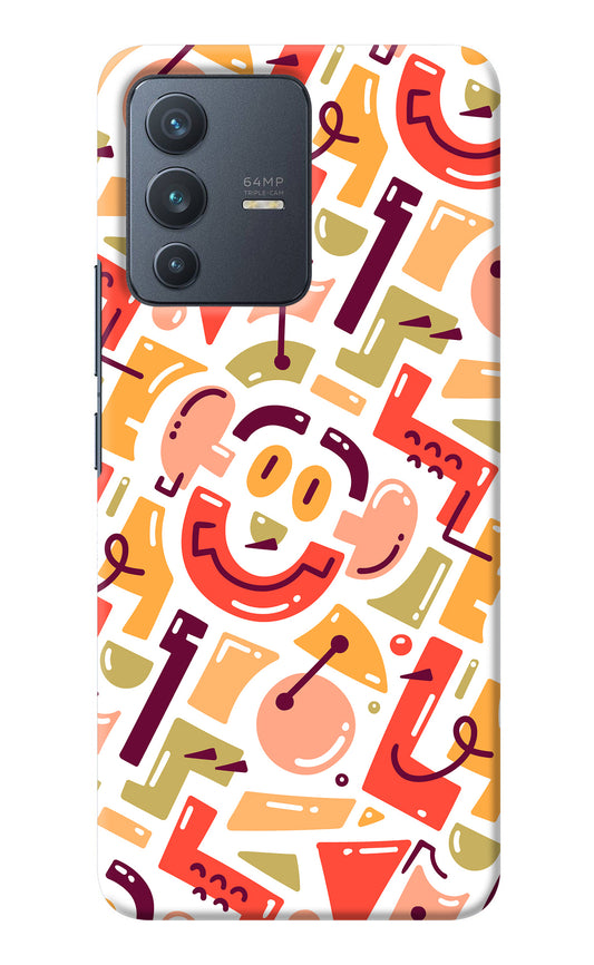 Doodle Pattern Vivo V23 5G Back Cover