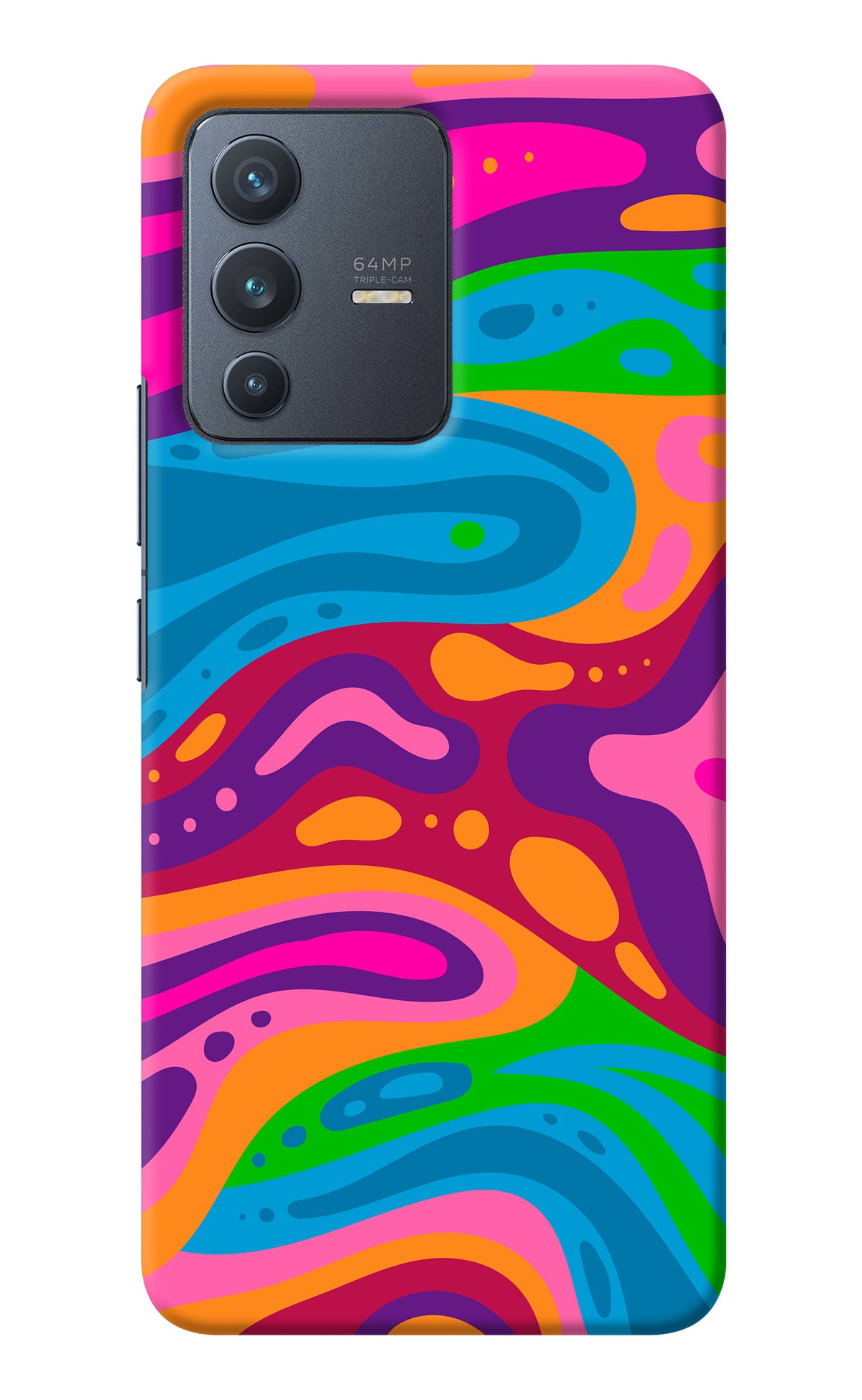 Trippy Pattern Vivo V23 5G Back Cover