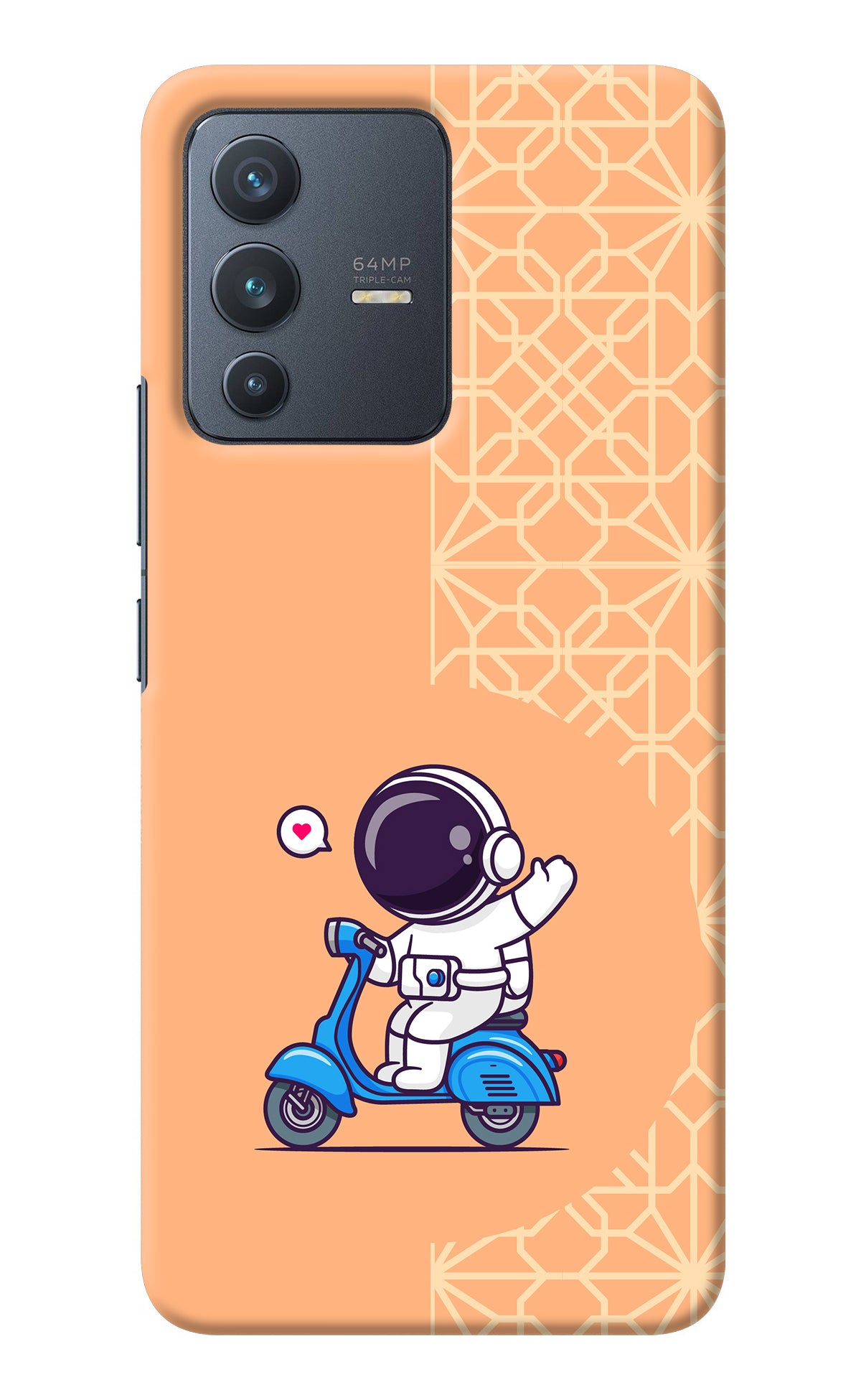 Cute Astronaut Riding Vivo V23 5G Back Cover