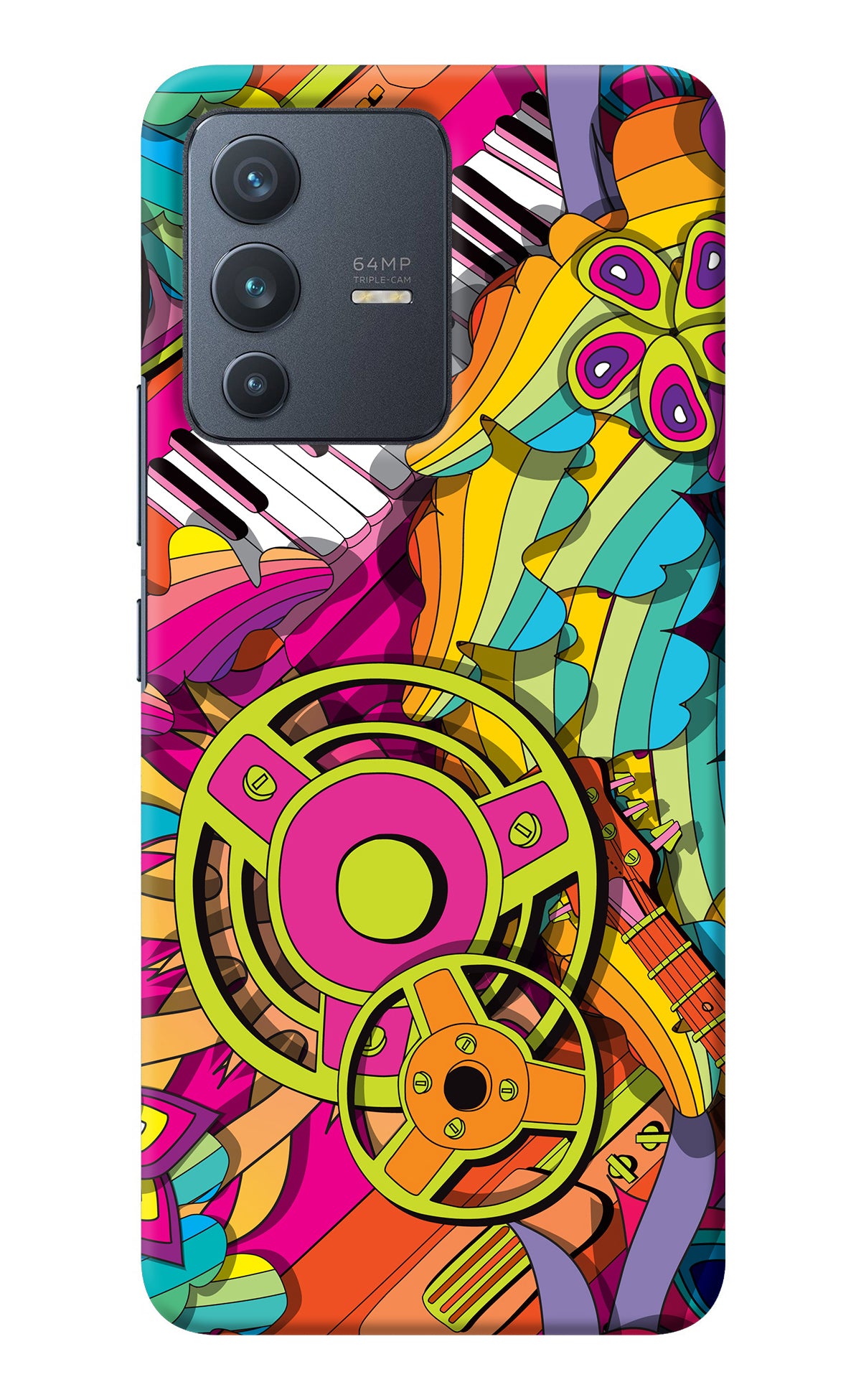 Music Doodle Vivo V23 5G Back Cover