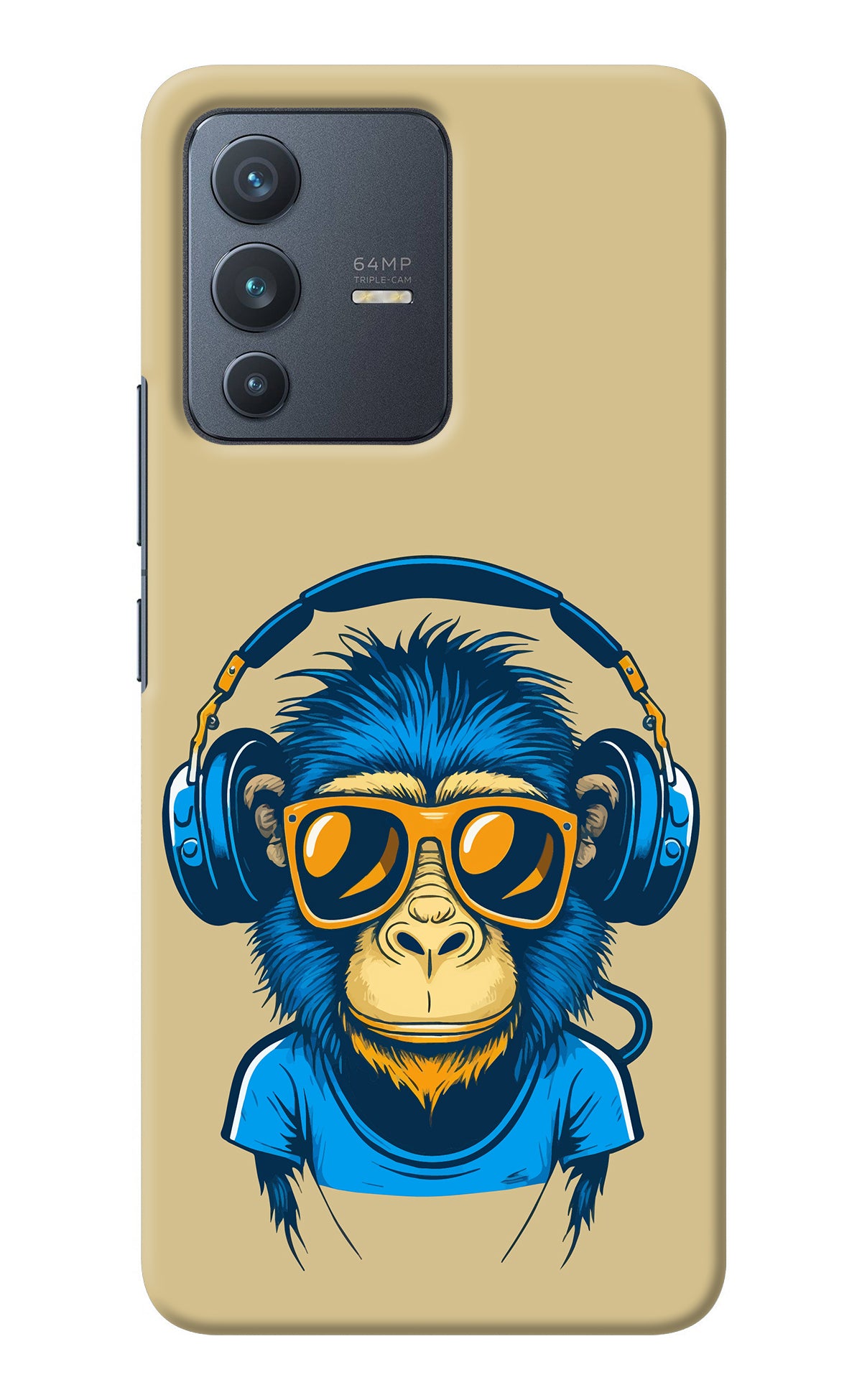 Monkey Headphone Vivo V23 5G Back Cover