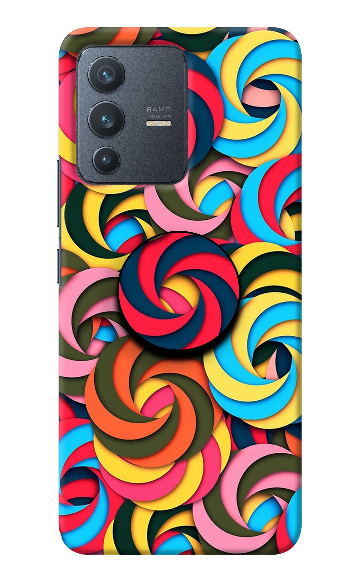 Spiral Pattern Vivo V23 5G Pop Case