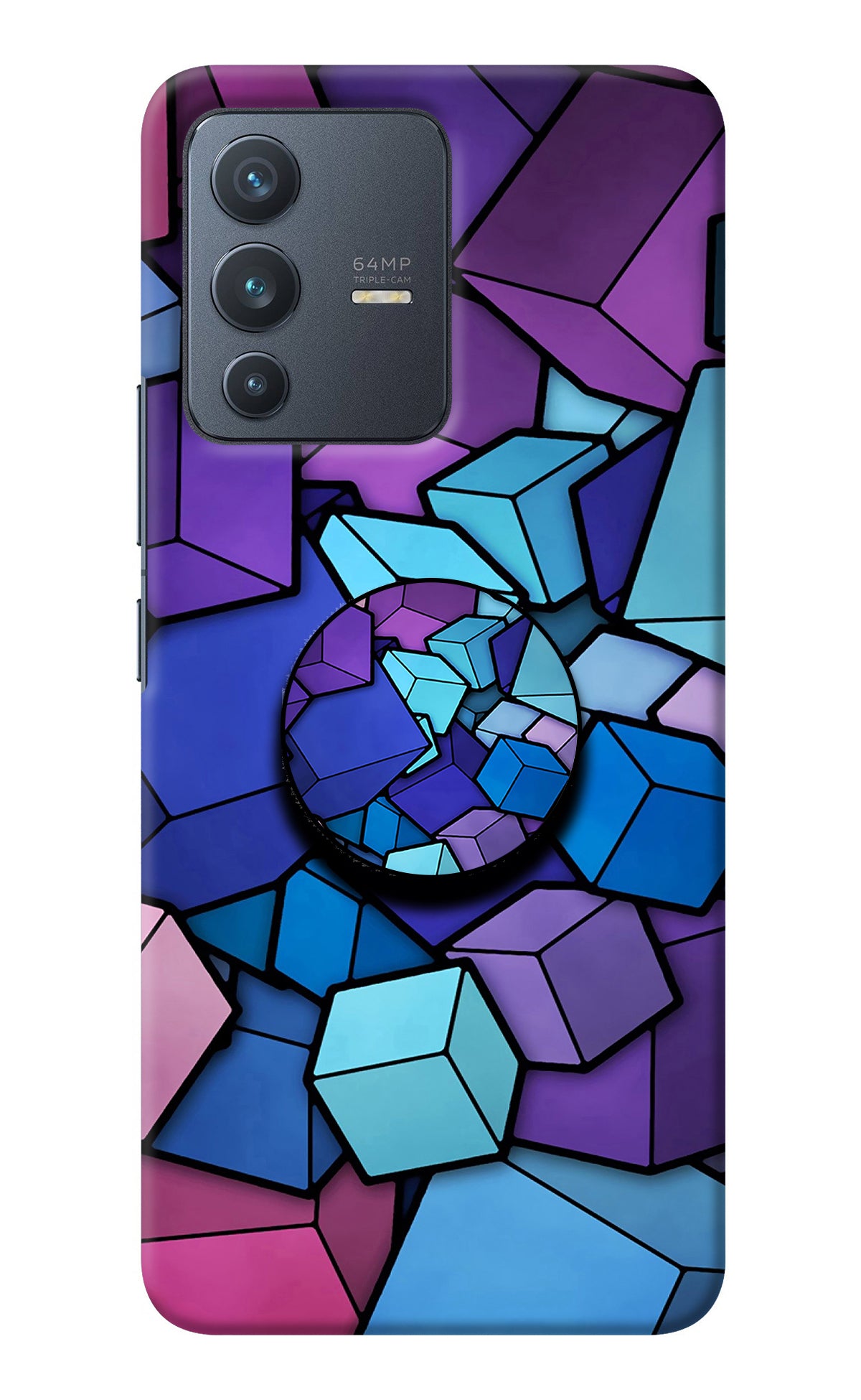 Cubic Abstract Vivo V23 5G Pop Case