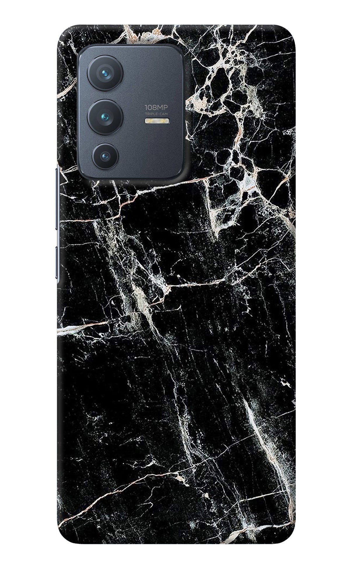 Black Marble Texture Vivo V23 Pro 5G Back Cover