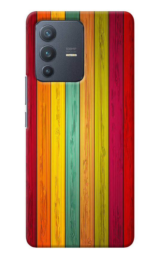 Multicolor Wooden Vivo V23 Pro 5G Back Cover