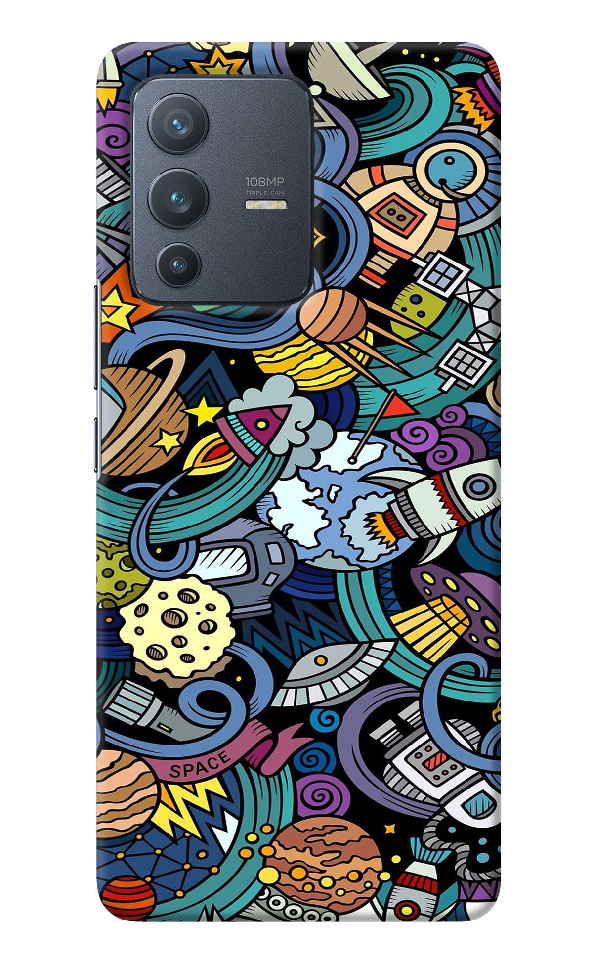 Space Abstract Vivo V23 Pro 5G Back Cover