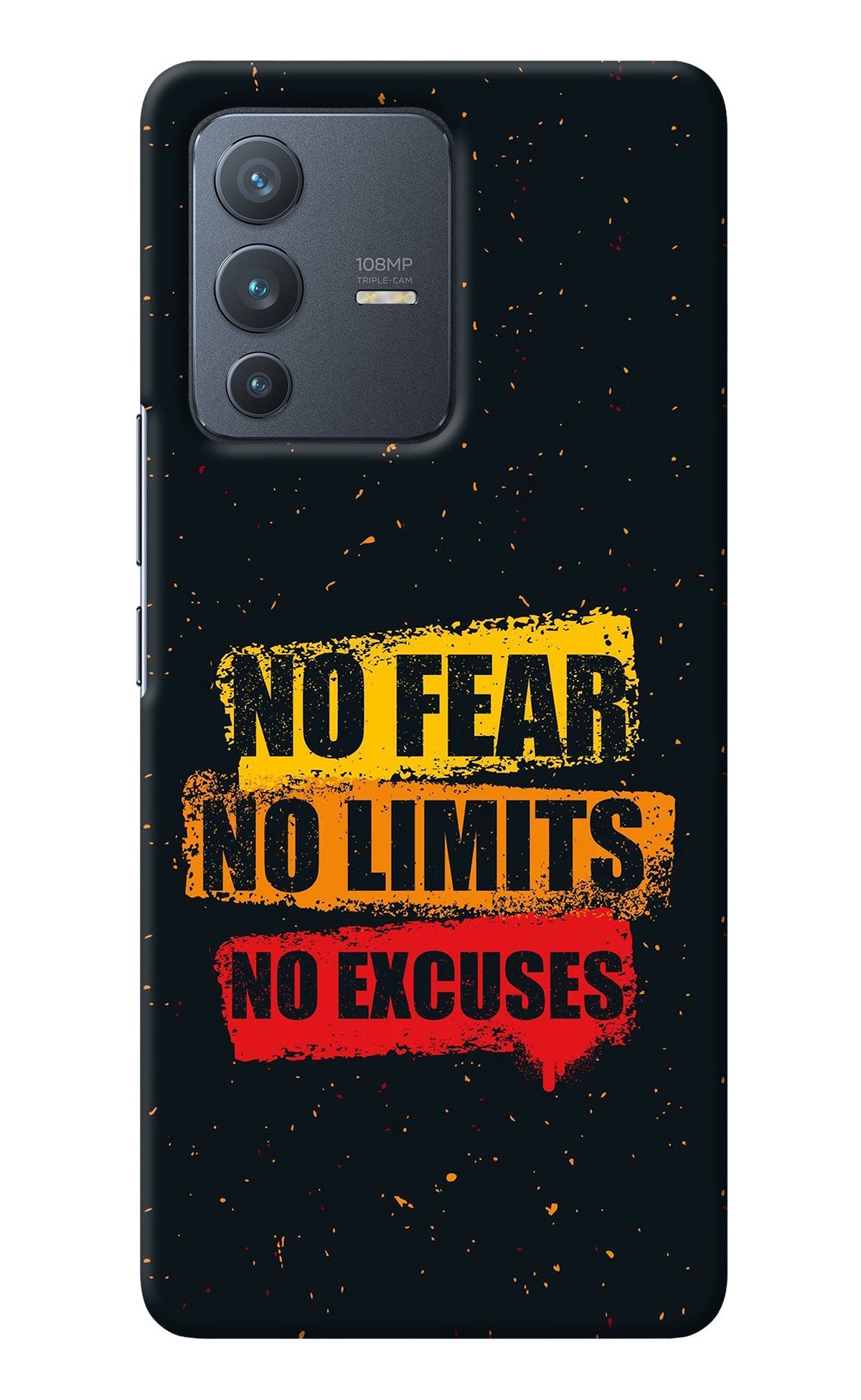 No Fear No Limits No Excuse Vivo V23 Pro 5G Back Cover