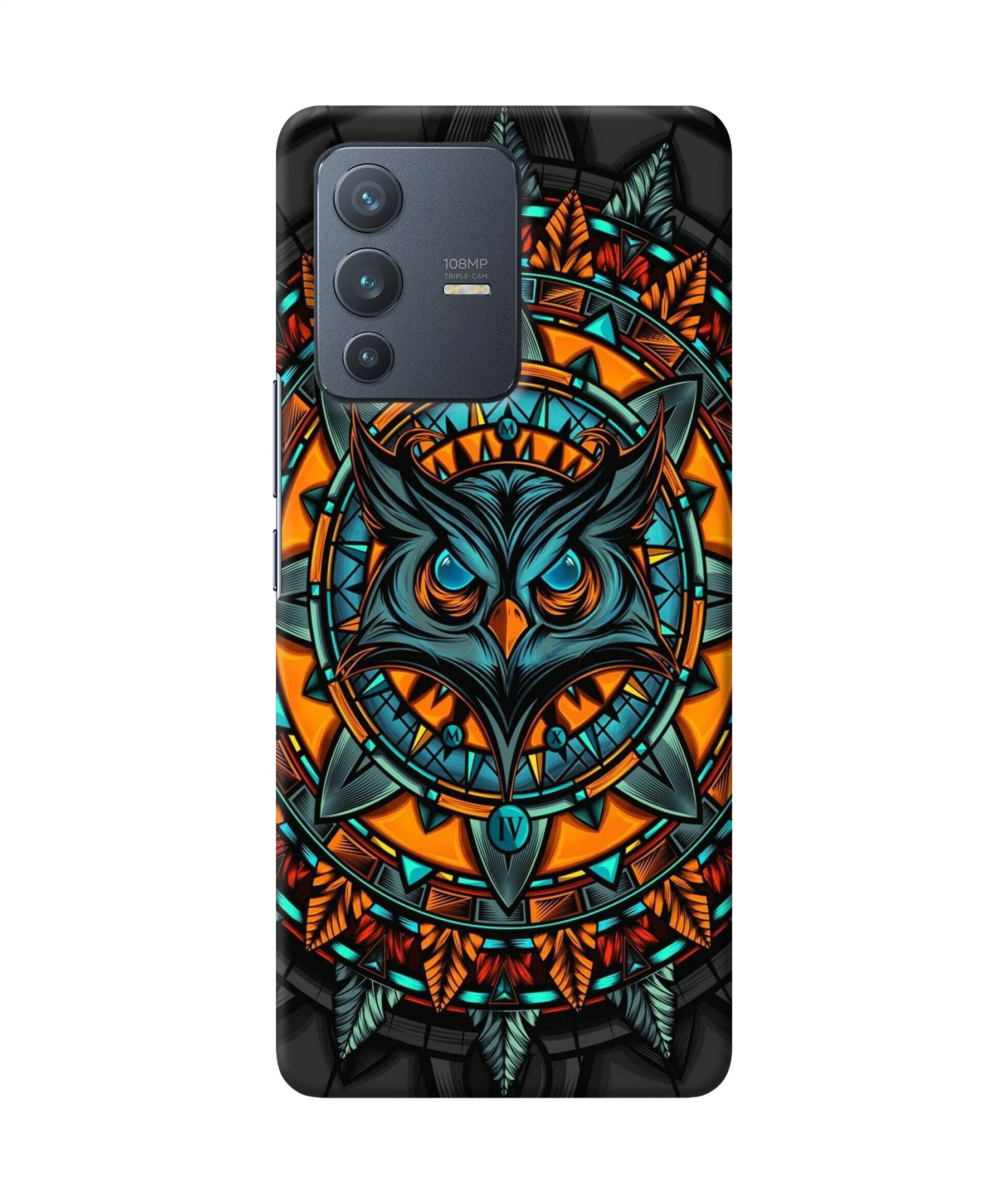 Angry Owl Art Vivo V23 Pro 5G Back Cover