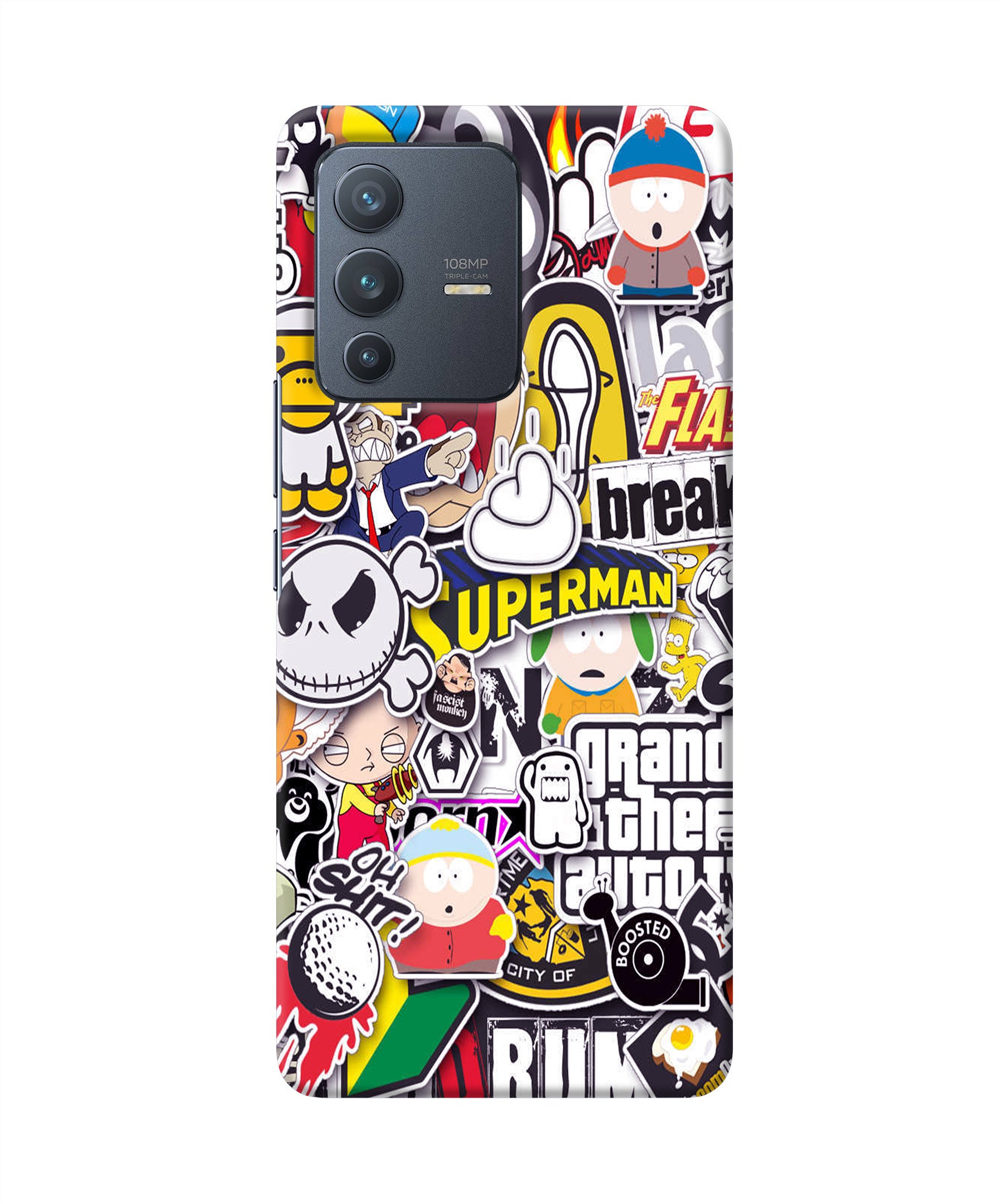 Sticker Bomb Vivo V23 Pro 5G Back Cover