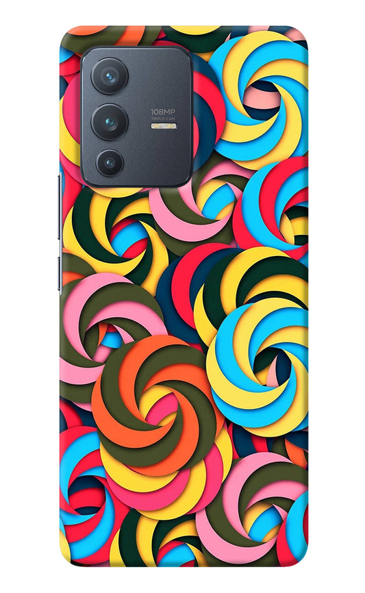 Spiral Pattern Vivo V23 Pro 5G Back Cover