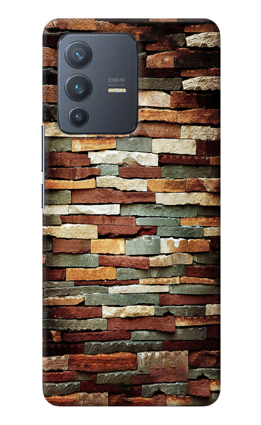 Bricks Pattern Vivo V23 Pro 5G Back Cover