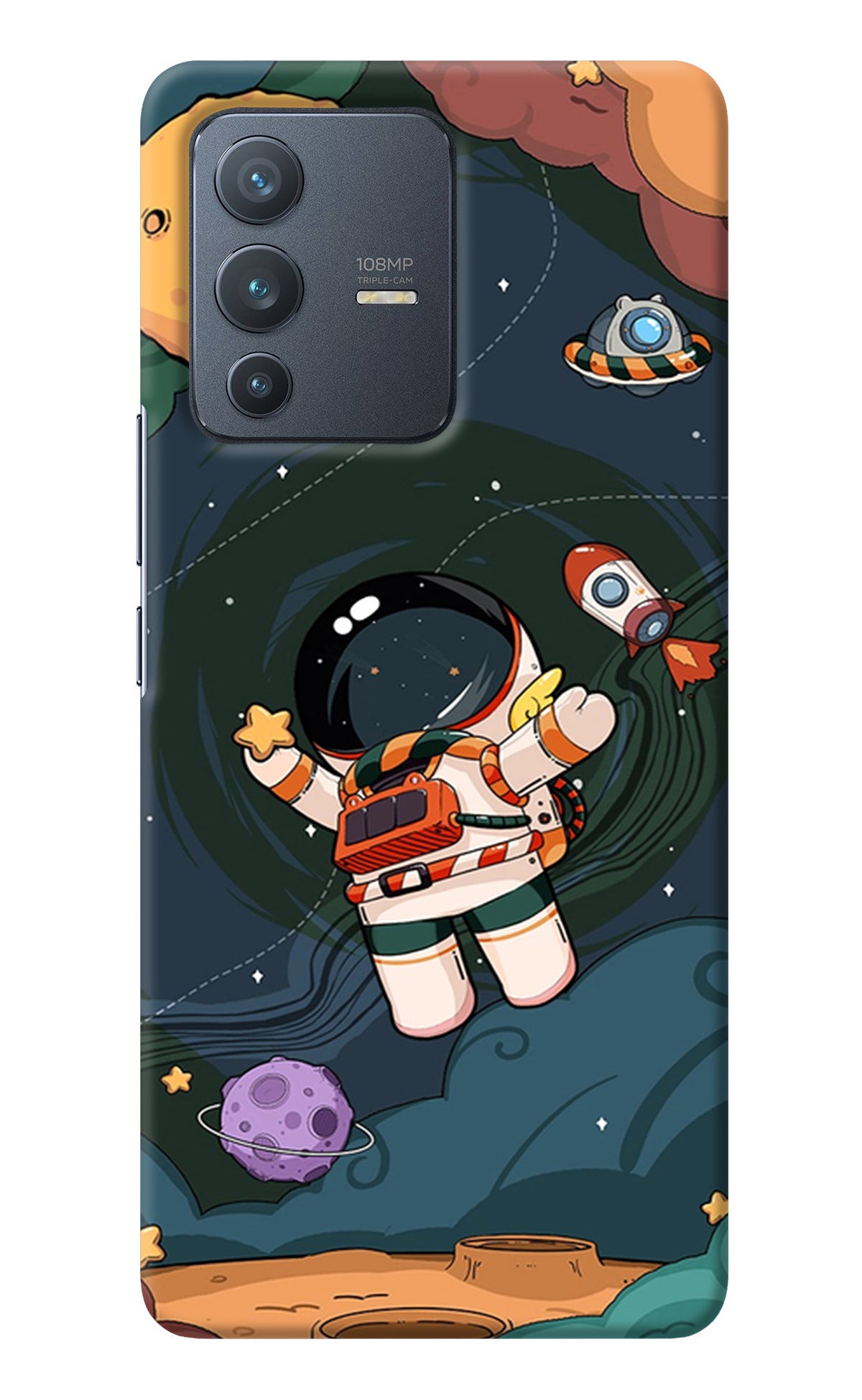 Cartoon Astronaut Vivo V23 Pro 5G Back Cover