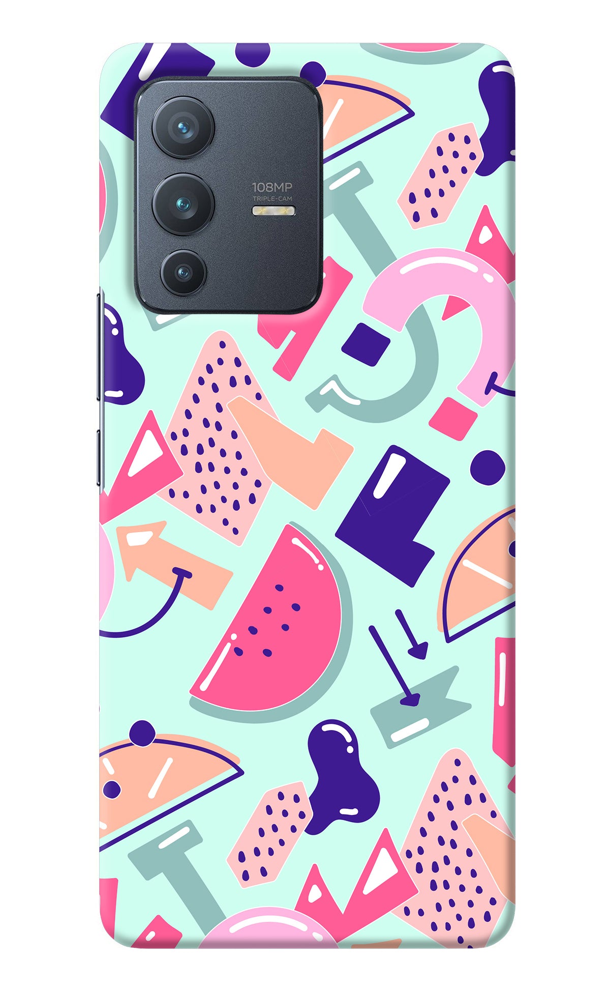 Doodle Pattern Vivo V23 Pro 5G Back Cover