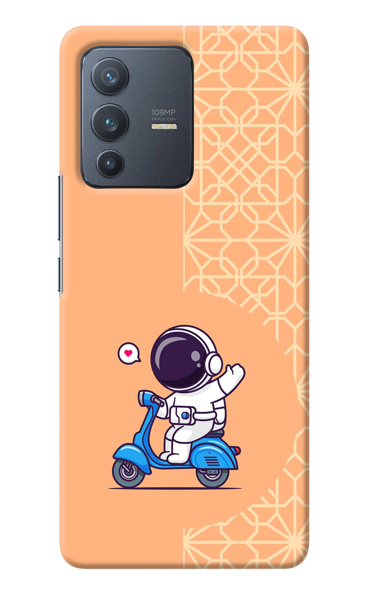 Cute Astronaut Riding Vivo V23 Pro 5G Back Cover