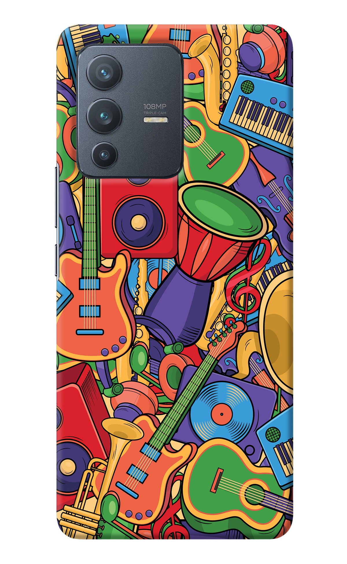 Music Instrument Doodle Vivo V23 Pro 5G Back Cover