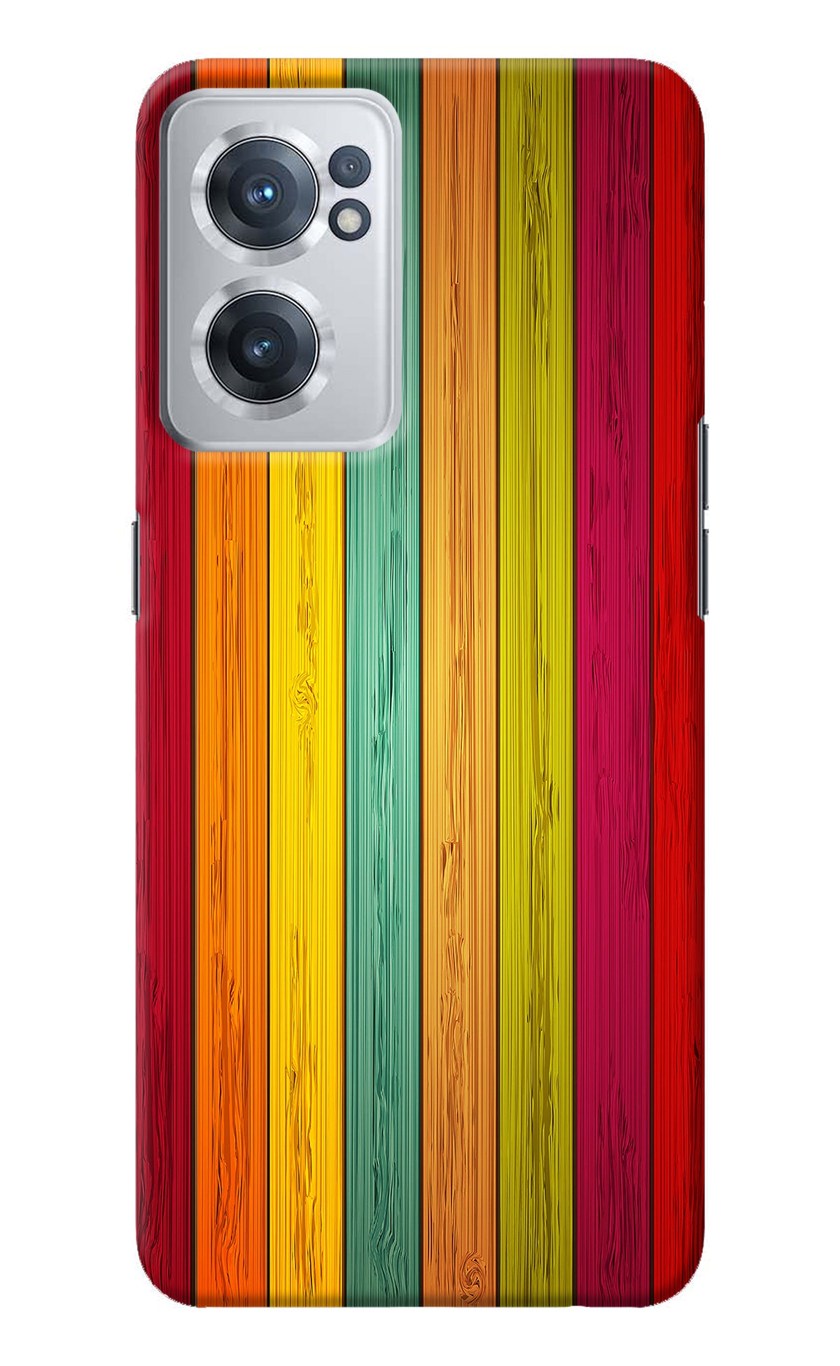 Multicolor Wooden OnePlus Nord CE 2 5G Back Cover