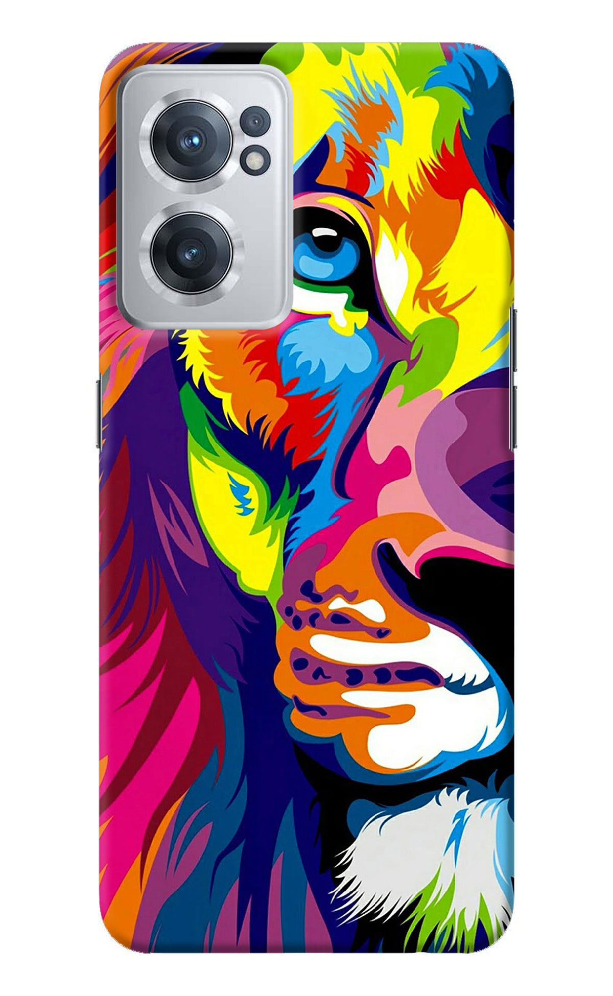 Lion Half Face OnePlus Nord CE 2 5G Back Cover