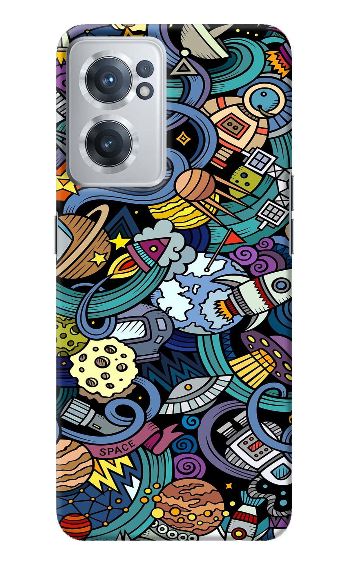 Space Abstract OnePlus Nord CE 2 5G Back Cover