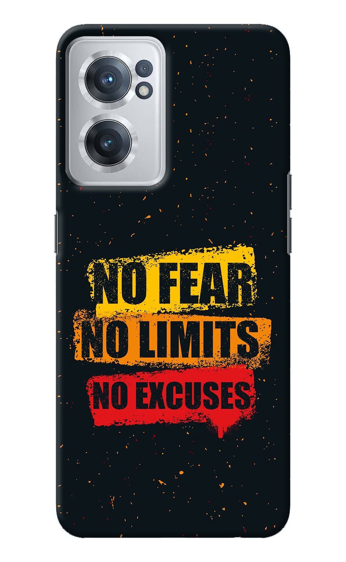 No Fear No Limits No Excuse OnePlus Nord CE 2 5G Back Cover