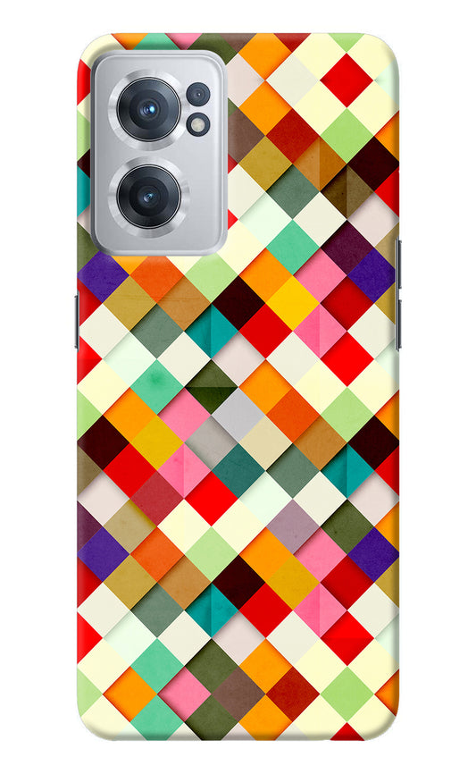 Geometric Abstract Colorful OnePlus Nord CE 2 5G Back Cover