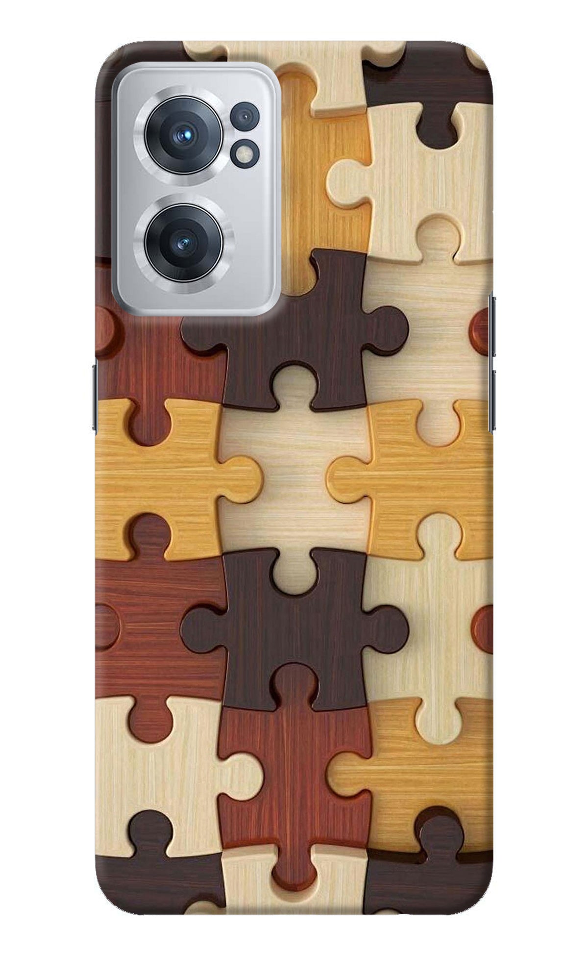 Wooden Puzzle OnePlus Nord CE 2 5G Back Cover