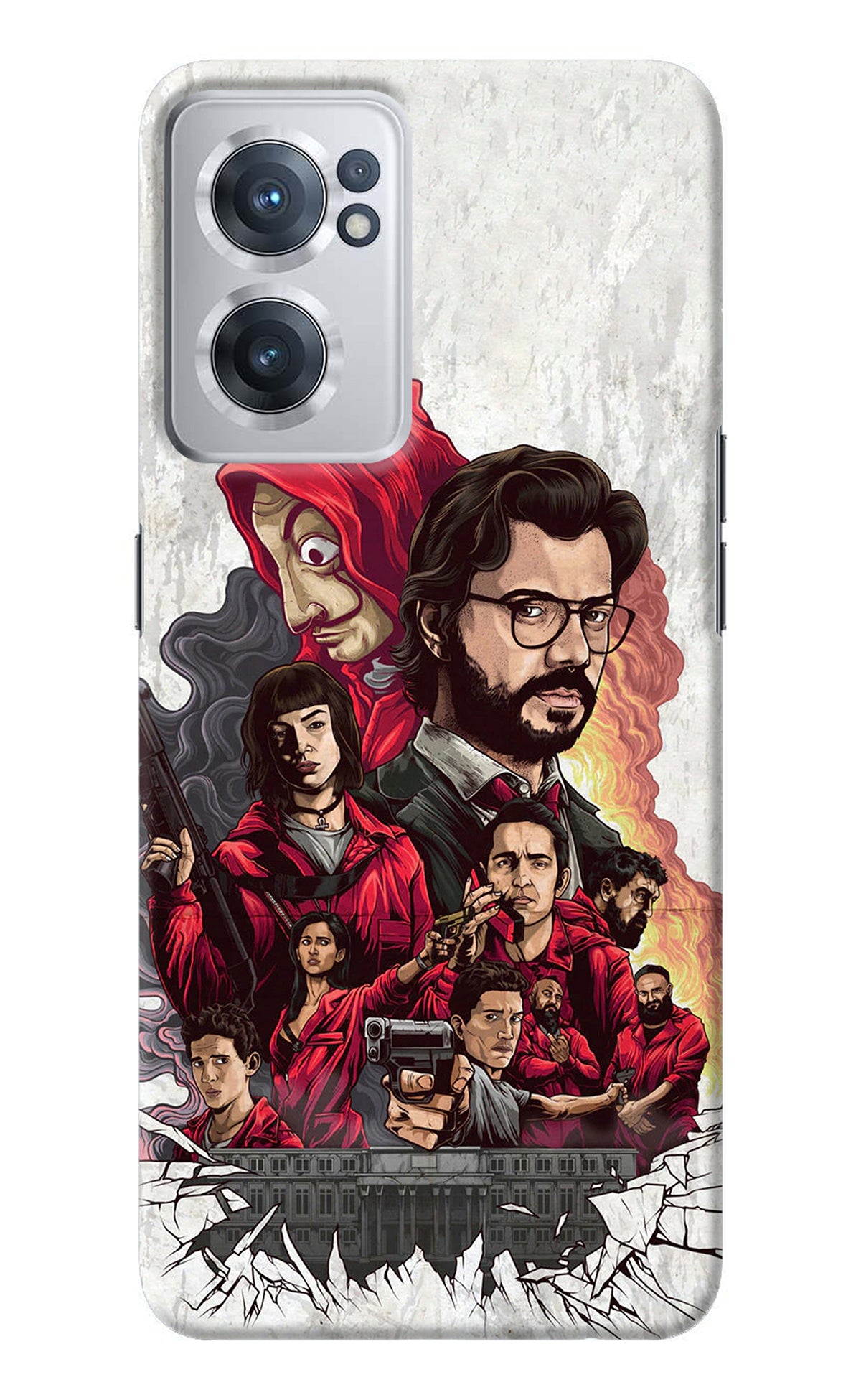 Money Heist Artwork OnePlus Nord CE 2 5G Back Cover